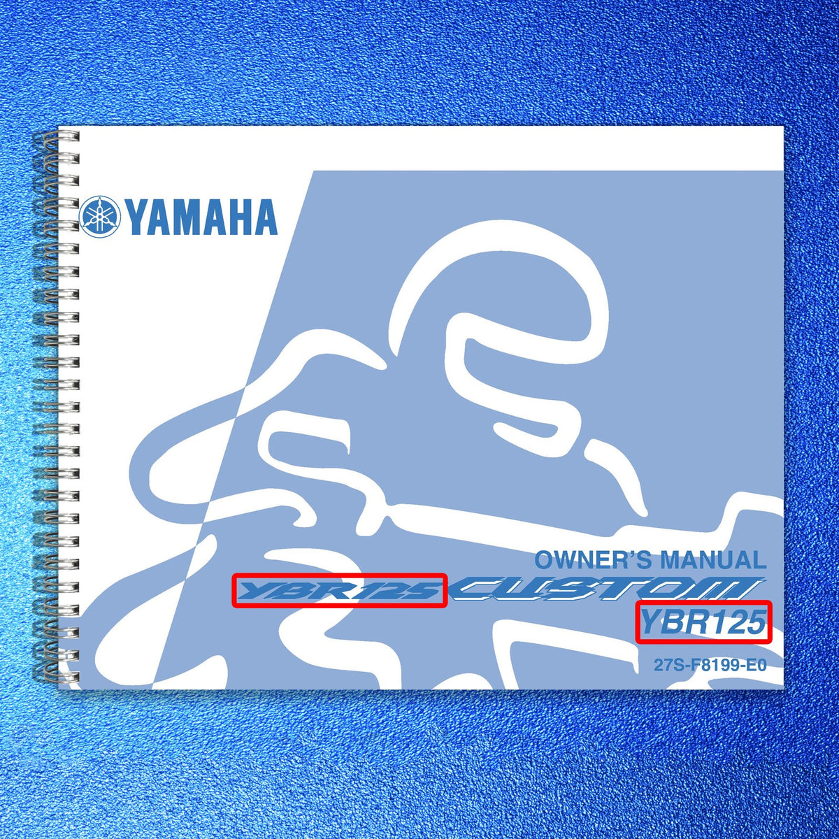 YAMAHA YBR125 Owners Manual 2008 - STEEL WIRE BOUND - PROTECTIVE COVERS