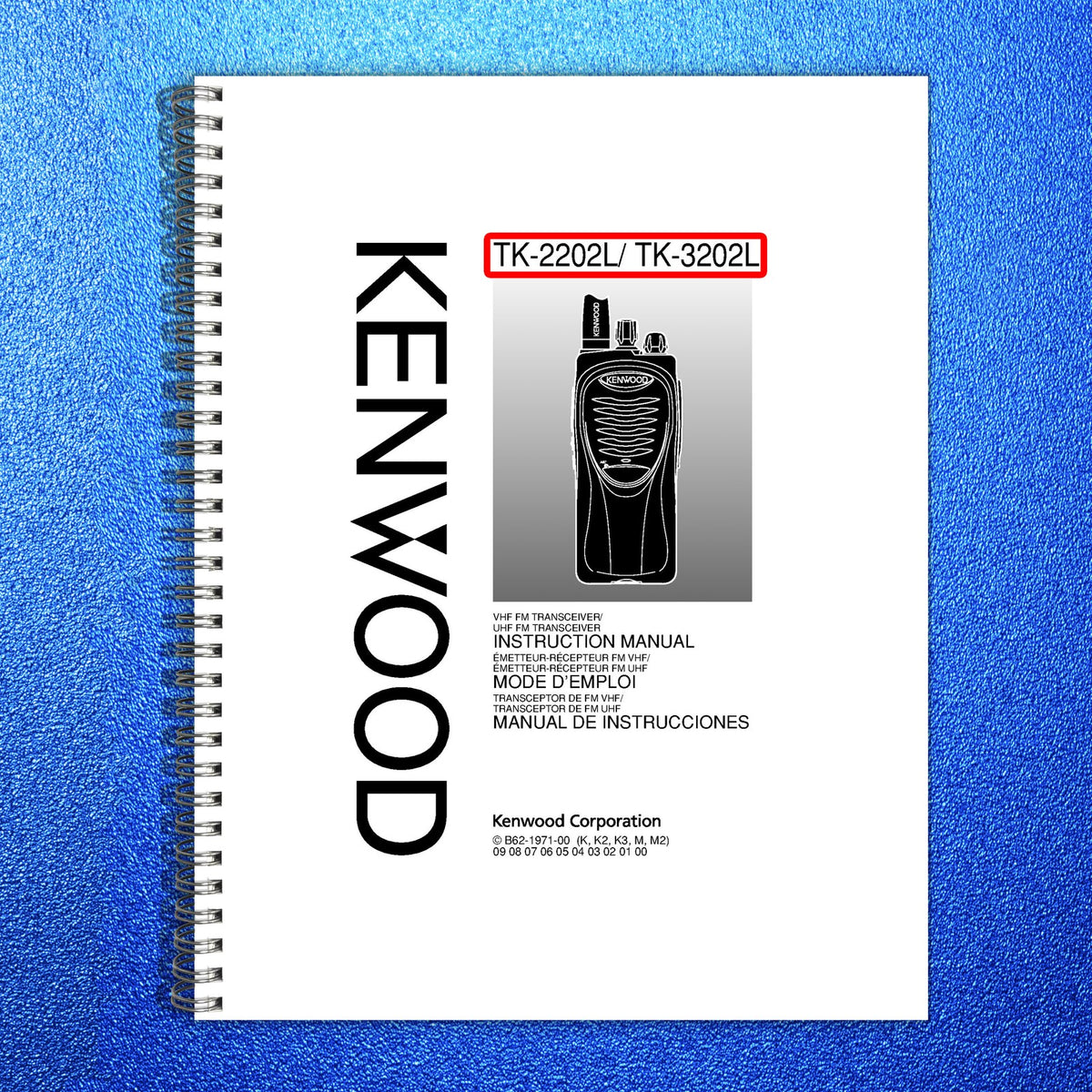 KENWOOD TK-2202L TK-3202L FM Transceiver Instruction Manual - WIRE BOUND