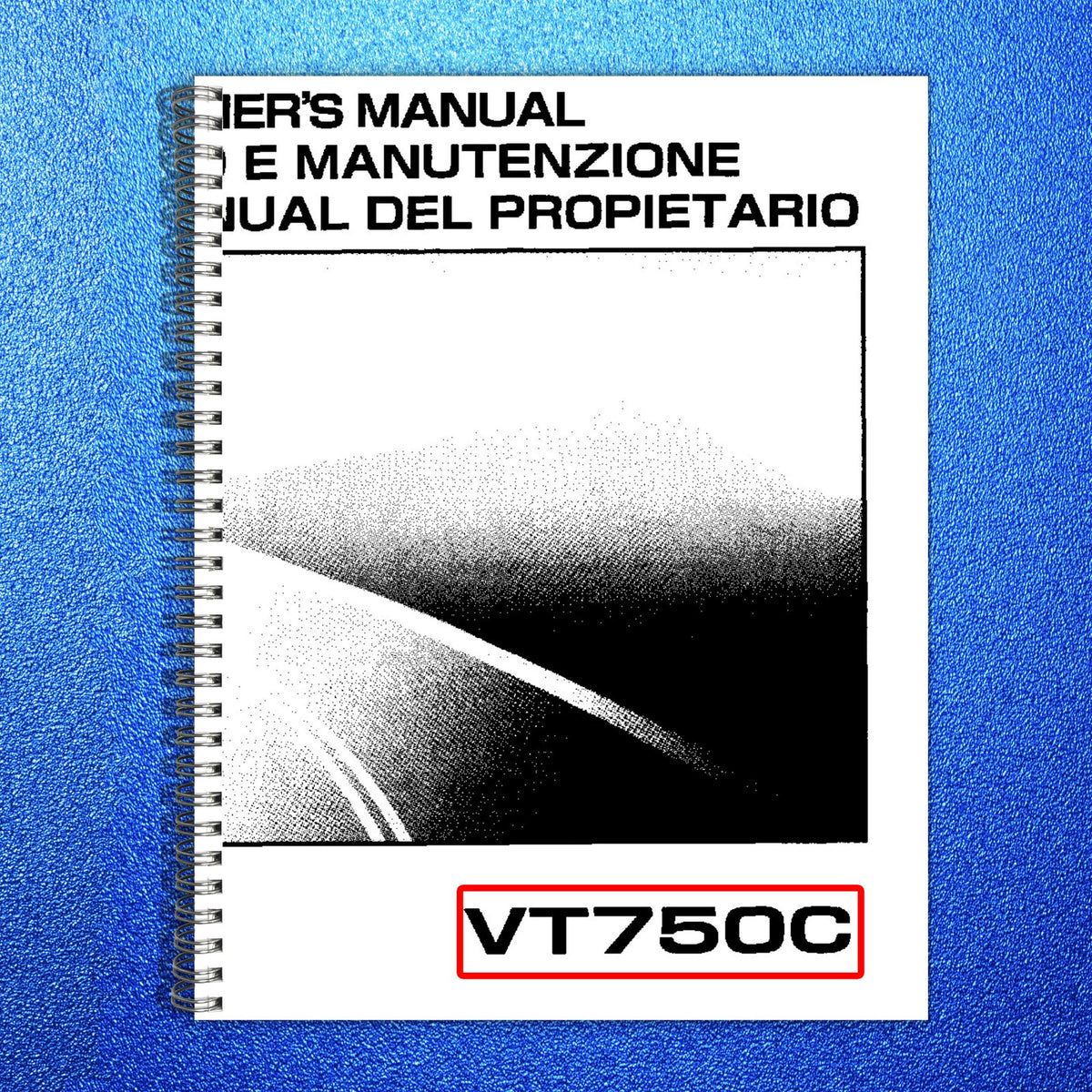 HONDA VT750C Owners Manual 2007 - STEEL WIRE BOUND - PROTECTIVE COVERS