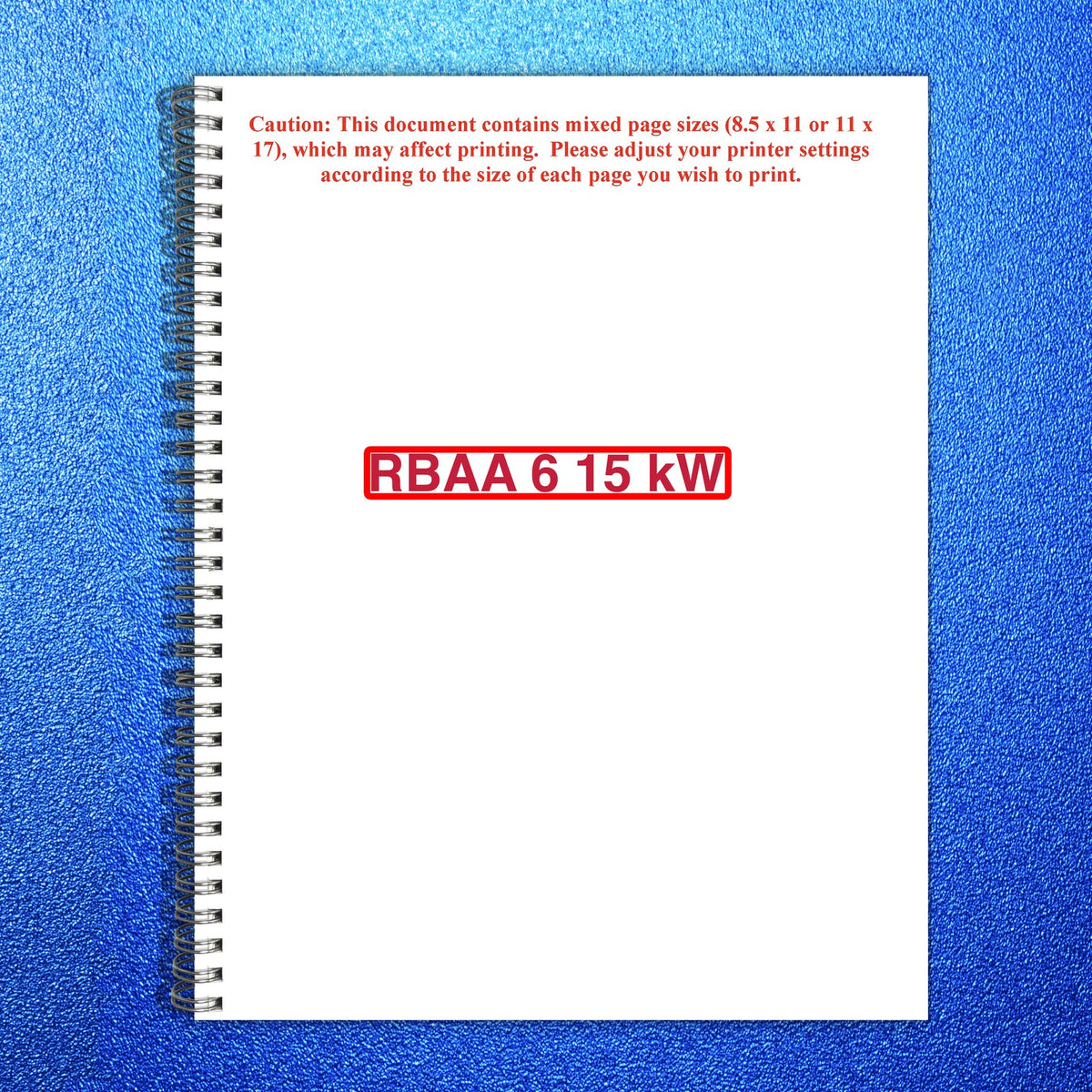 ONAN RBAA 6-15 kW Hydraulic Genset Operation And Installation Manual - BOUND