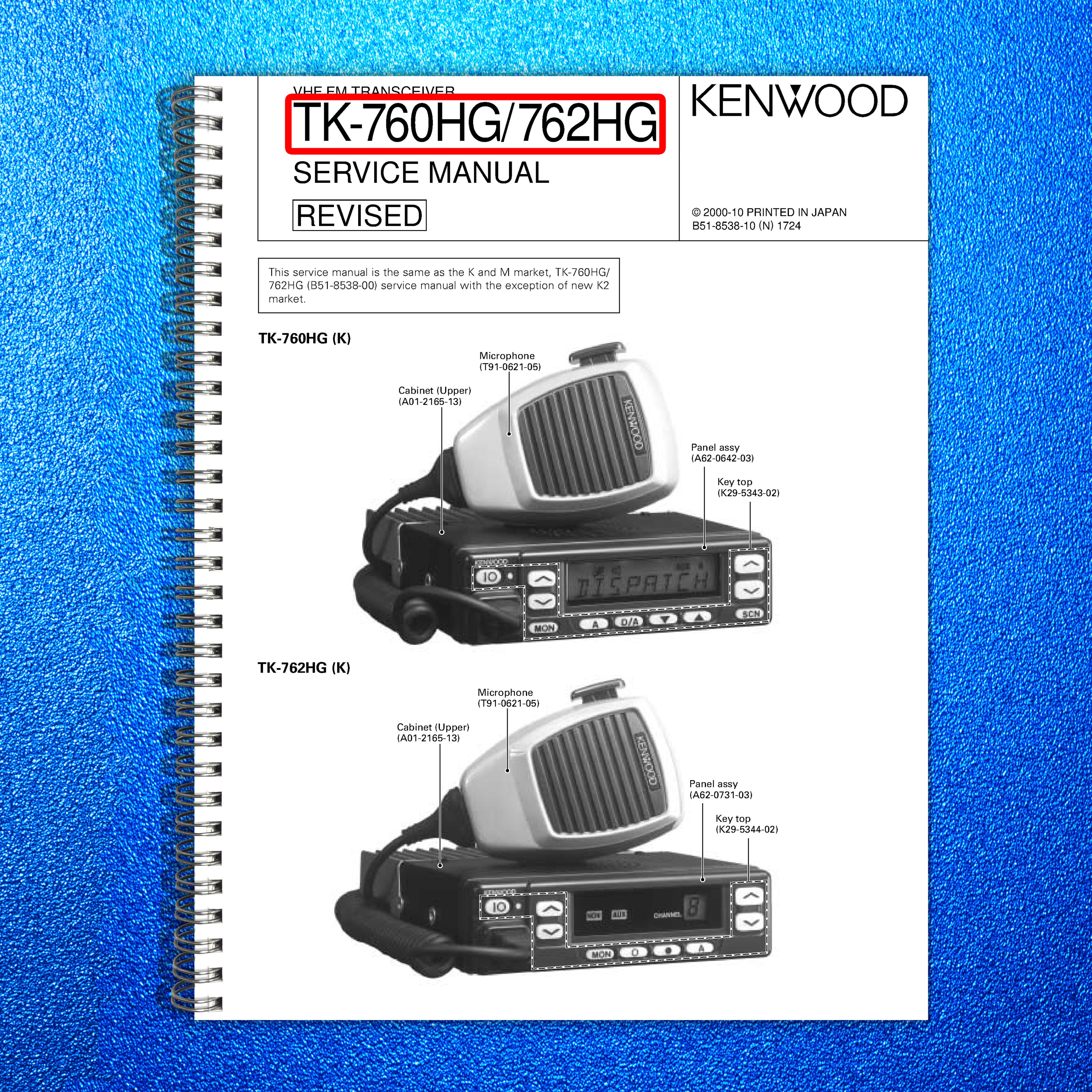 KENWOOD TK-760HG TK-762HG FM Transceiver Service Manual 2000, FOLDOUTS