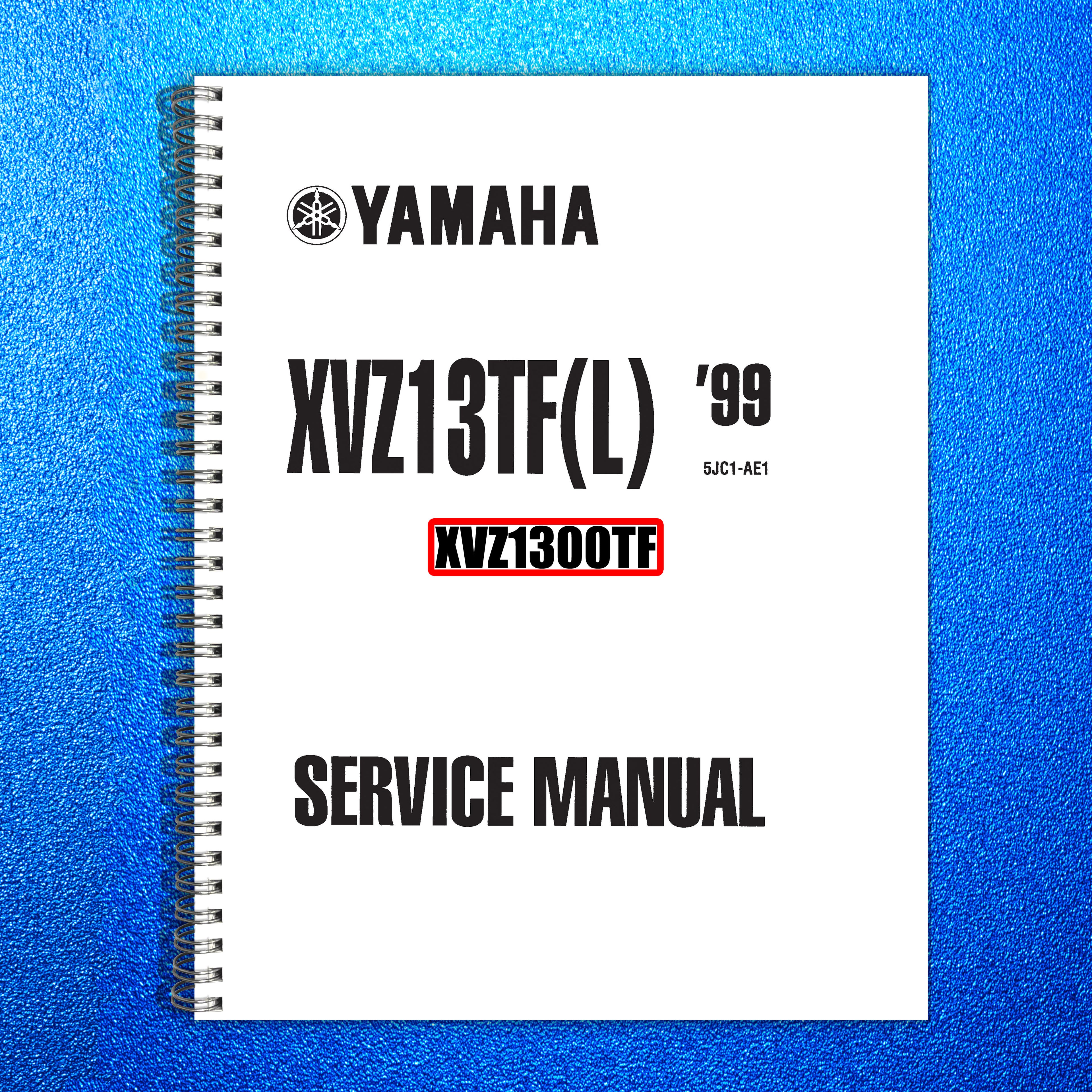 YAMAHA XVZ1300TF Royal Star Service Manual 1999 - BOUND - COVERS - XL FOLDOUTS