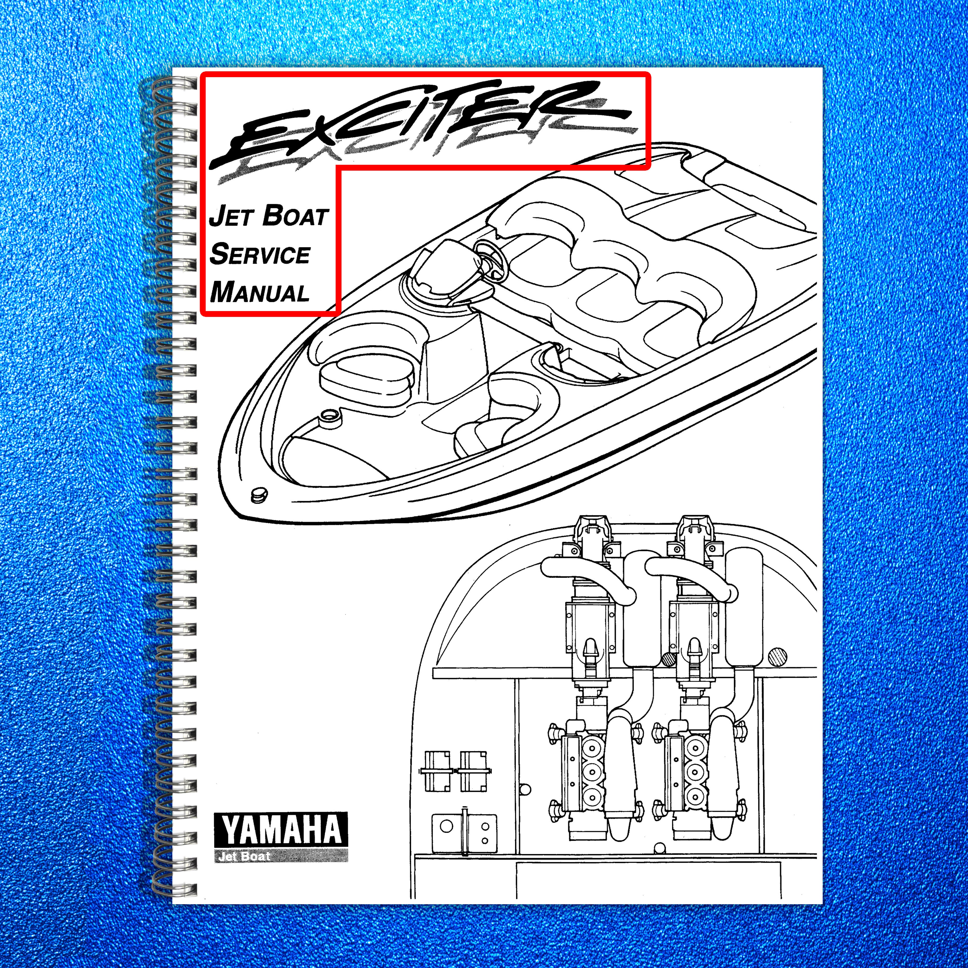 YAMAHA Exciter EXT1100 GP1 65B Jet Boat Service Manual - WIRE BOUND - COVERS
