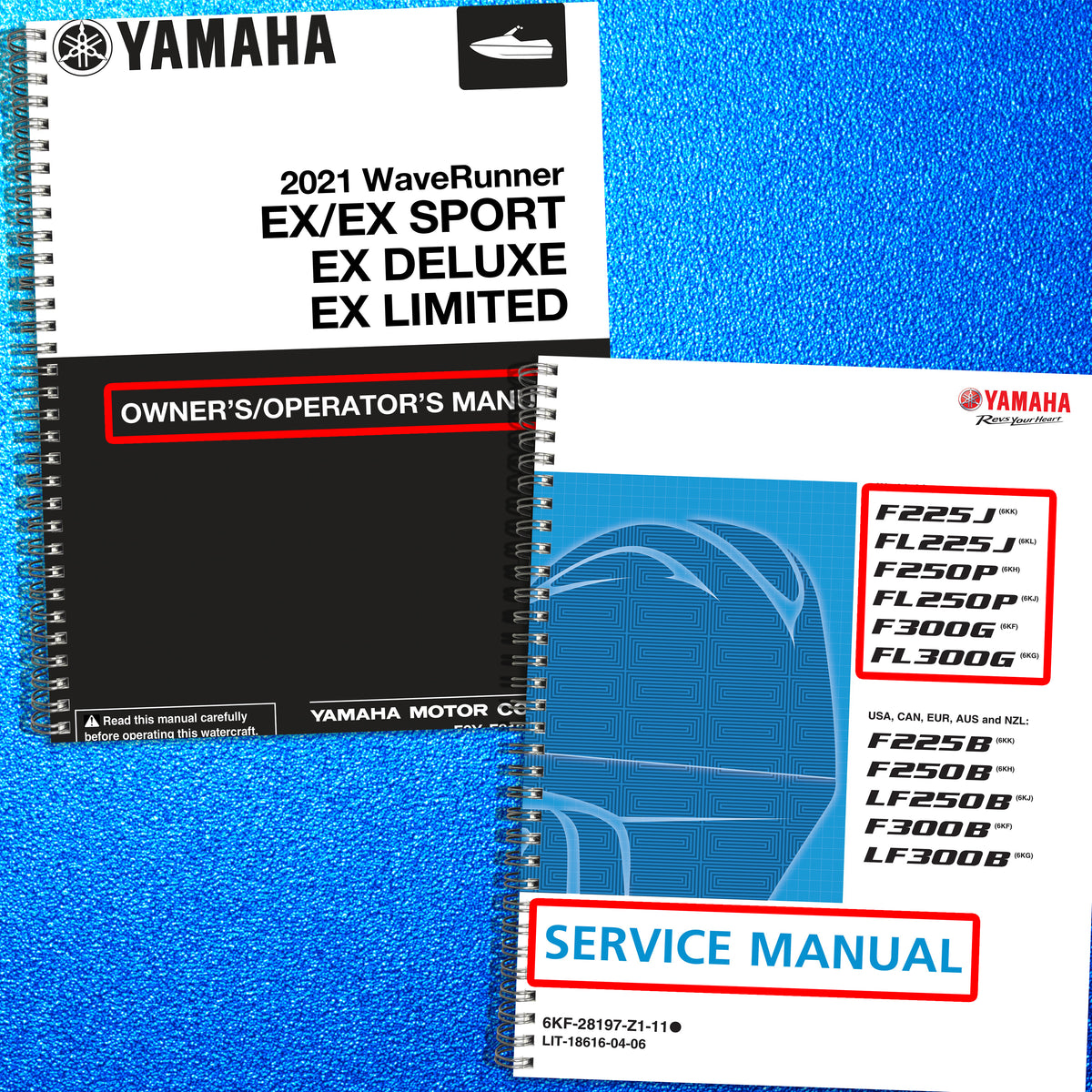 YAMAHA WaveRunner EX F225 F250 F300 Operators Service Manual BUNDLE - WIRE BOUND
