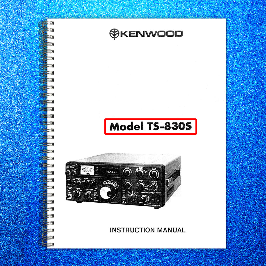 KENWOOD TS-830S Instruction Manual - STEEL WIRE BOUND - PROTECTIVE COVERS
