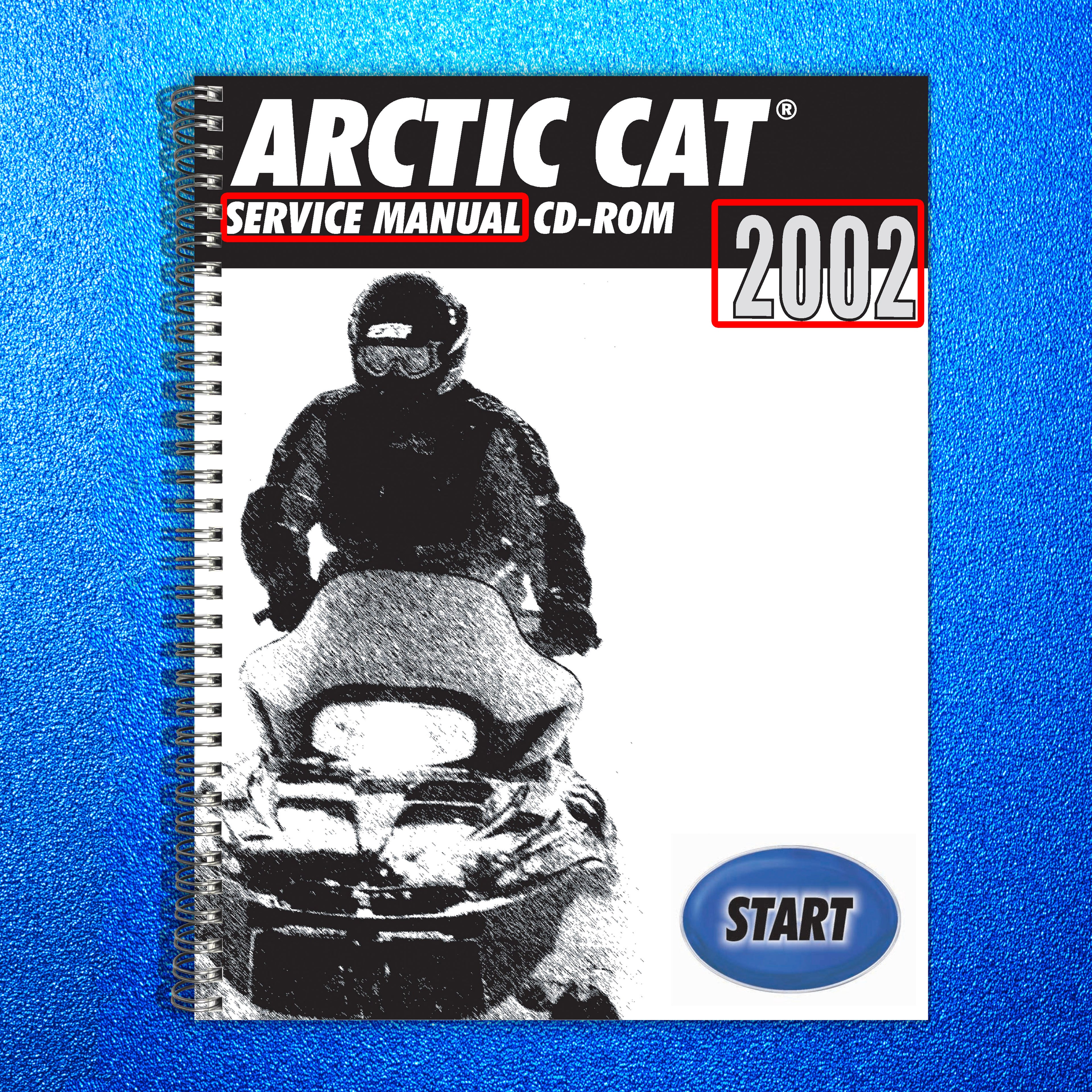 ARCTIC CAT 2002 SERVICE MANUAL - BOUND - COVERS - XL FOLDOUT PAGES