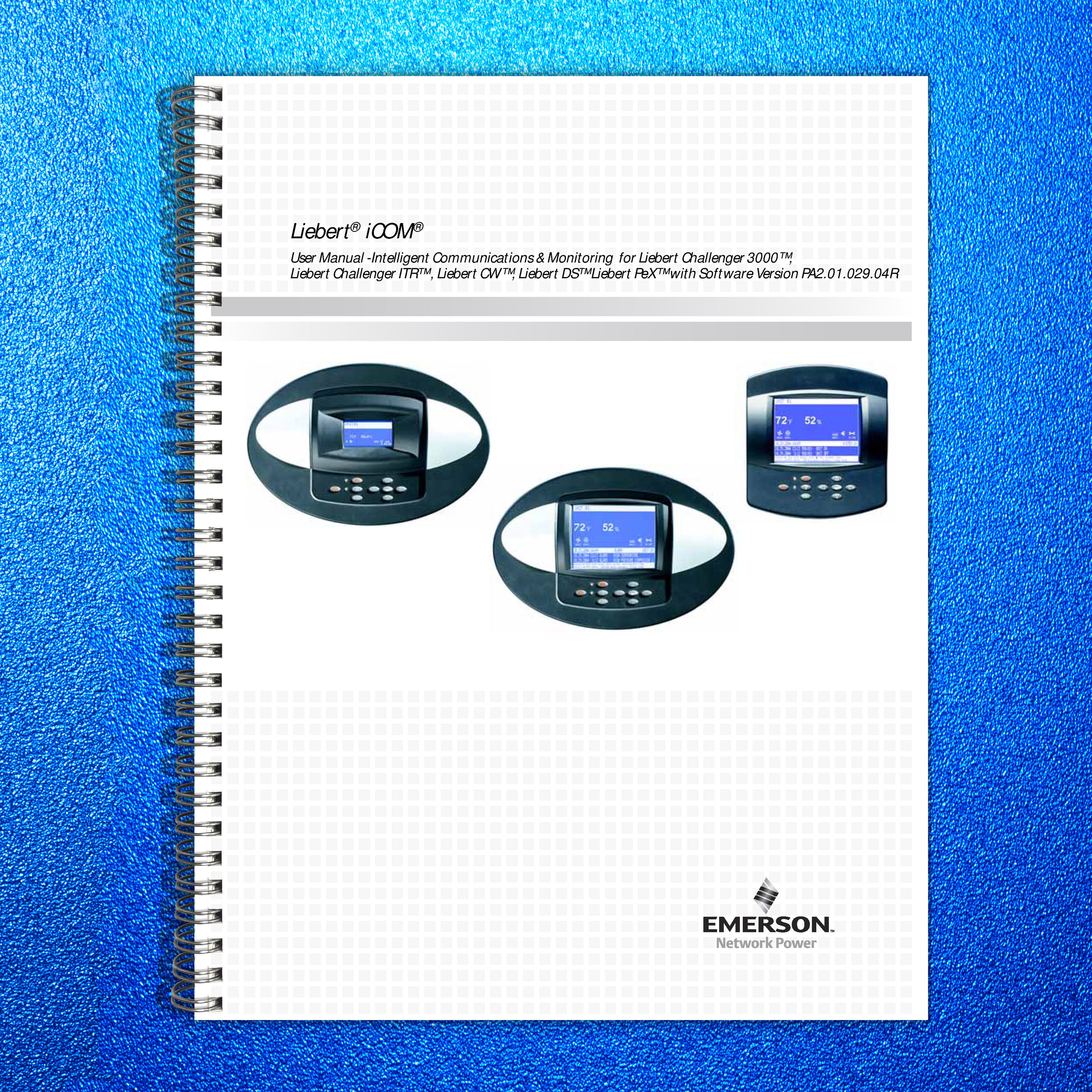 LIEBERT iCOM Intelligent Communications And Monitoring User Manual - WIRE BOUND