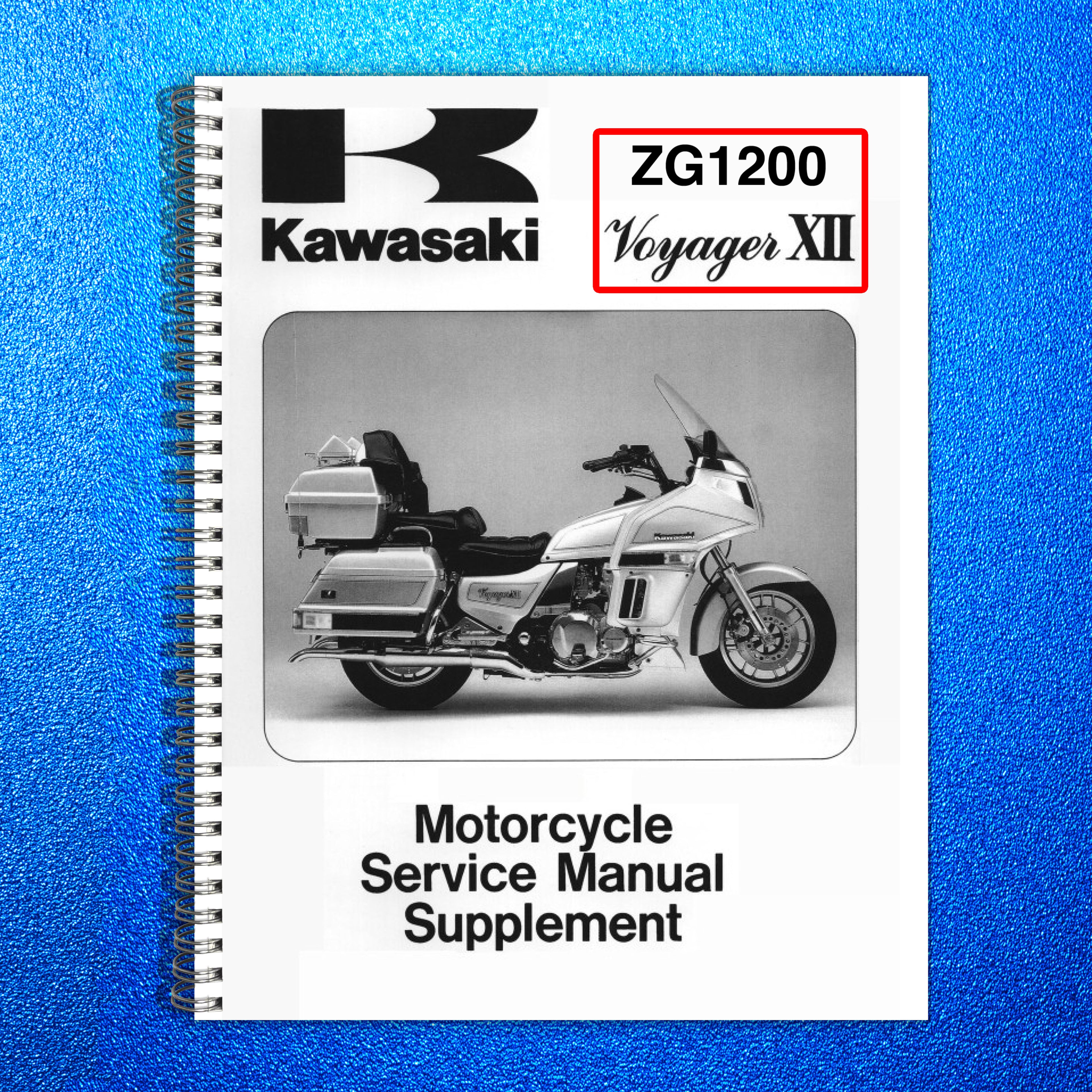 KAWASAKI ZG1200 Voyager XII Service Manual Supplement - WIRE BOUND - COVERS