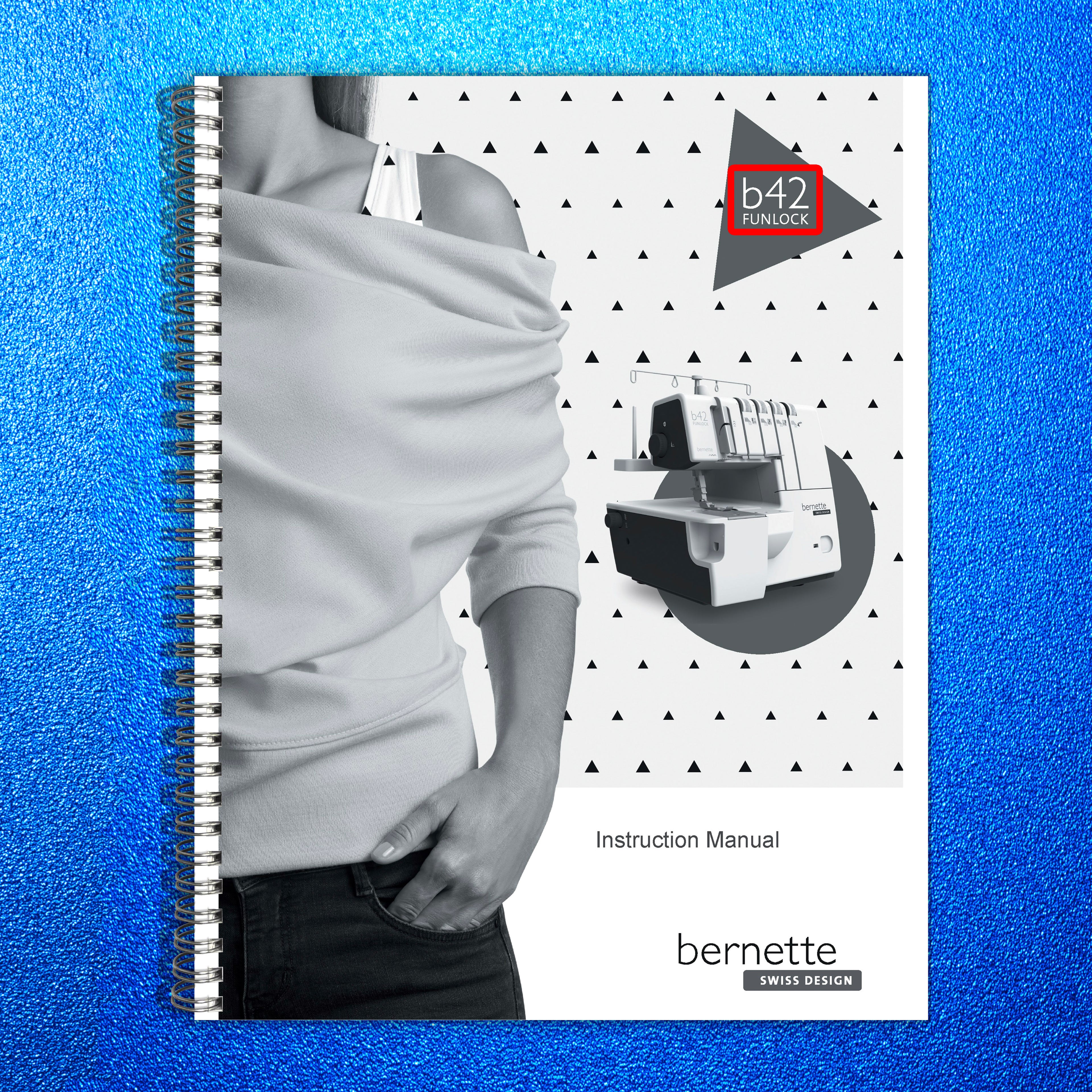 BERNINA Bernette B42 FunLock Overlocker Instruction Manual Guide - WIRE BOUND