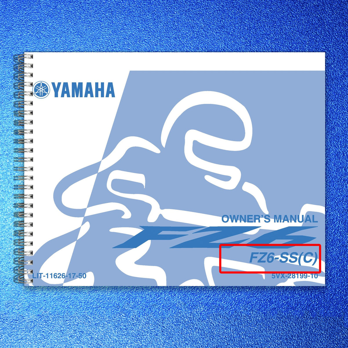 YAMAHA FZ6-SS FZ6-S Owners Manual 2004 - STEEL WIRE BOUND - PROTECTIVE COVERS