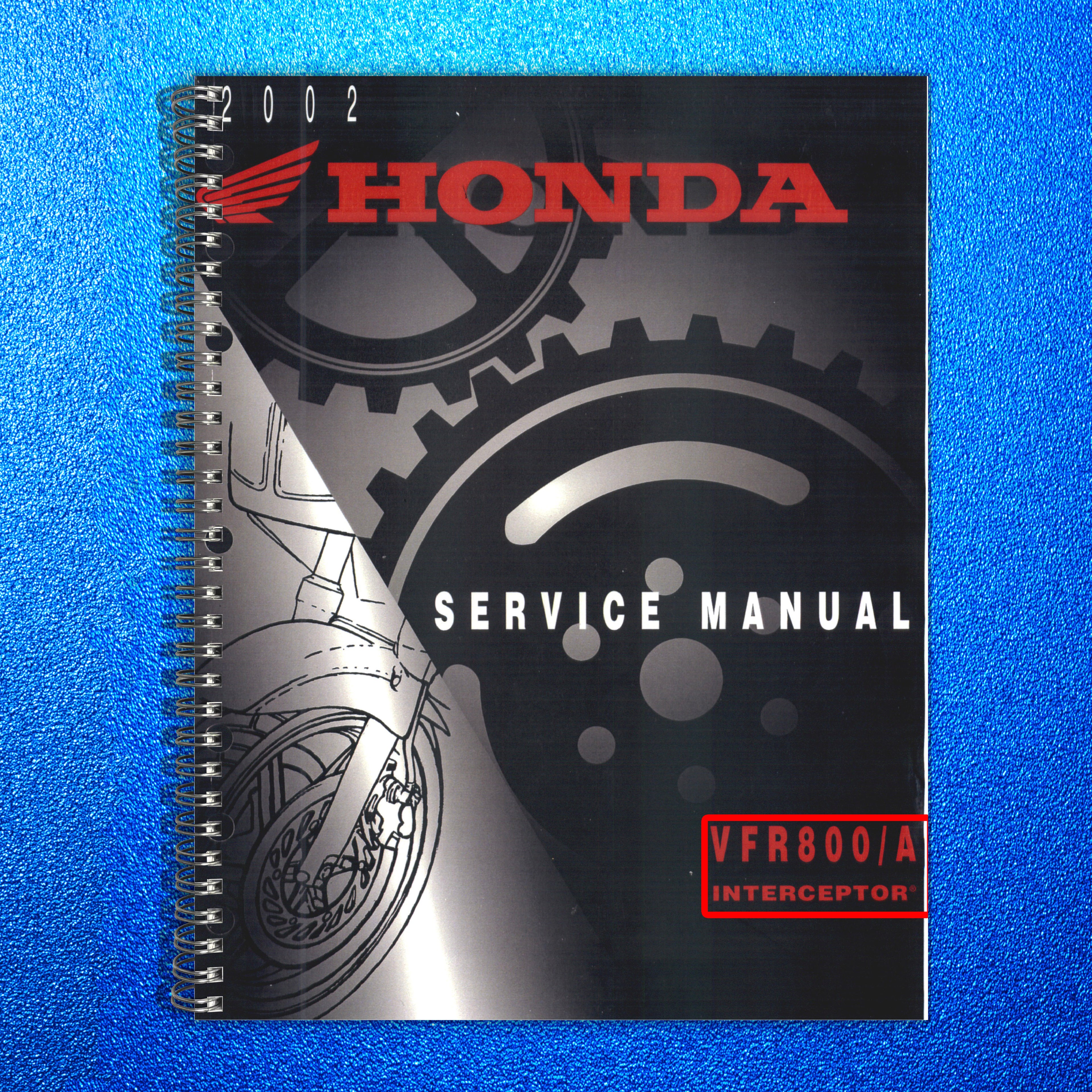 HONDA VFR800 VTEC Motorcycle Service Manual 2002-2006, BOUND, COVERS, FOLDOUTS