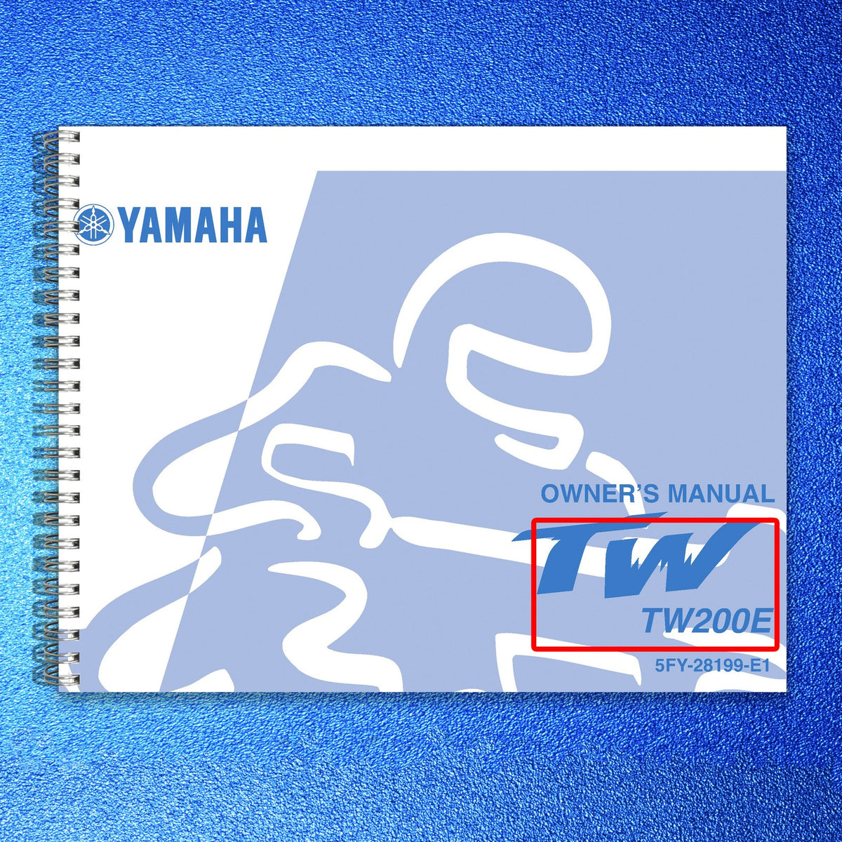 YAMAHA TW200E Owners Manual 2001 - STEEL WIRE BOUND - PROTECTIVE COVERS