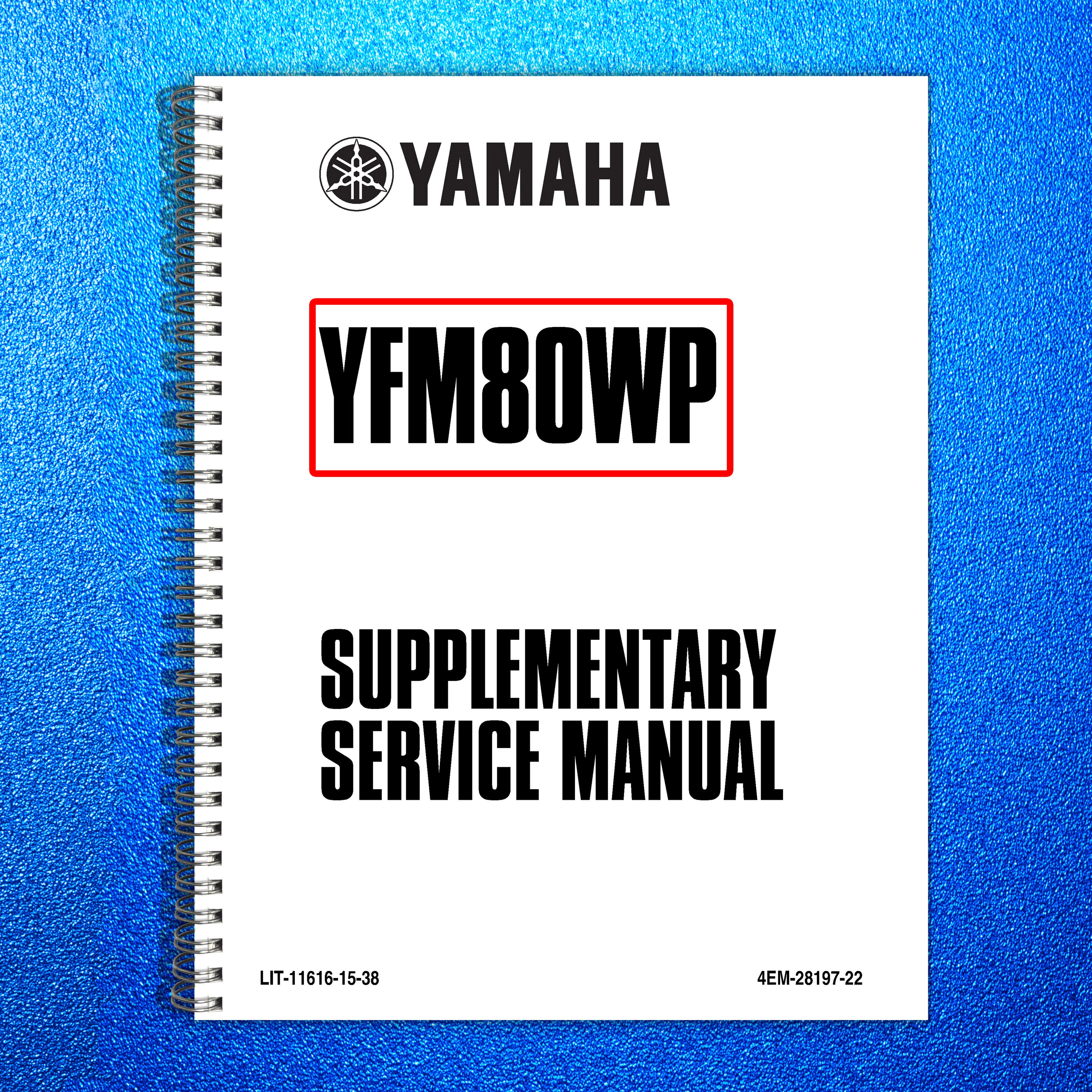 YAMAHA Raptor Badger 80 YFM80 Supplementary Service Manual 2001, FOLDOUTS