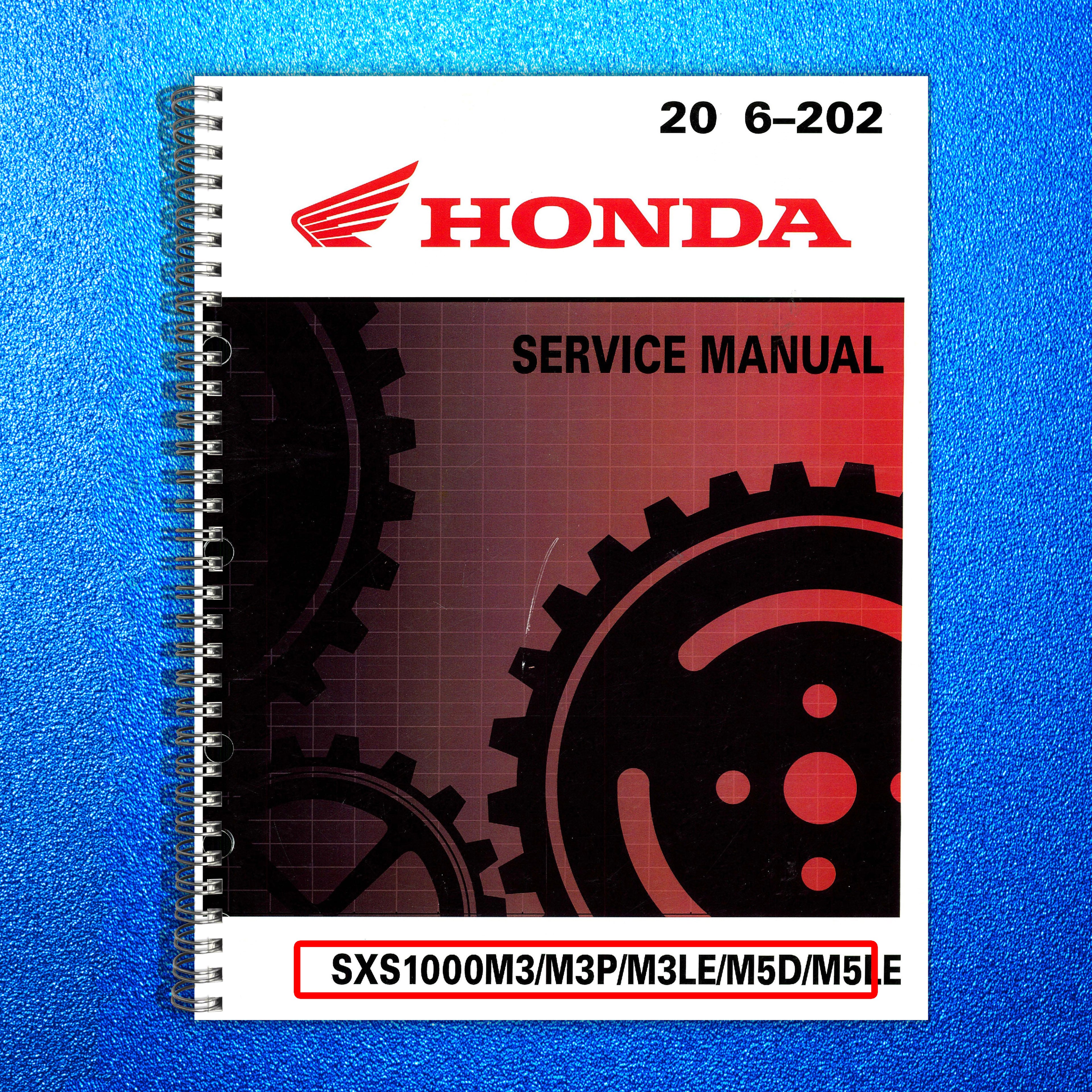 HONDA SXS1000 M3 M3P M3LE M5D M5LE Service Manual 2016-2021, FOLDOUTS