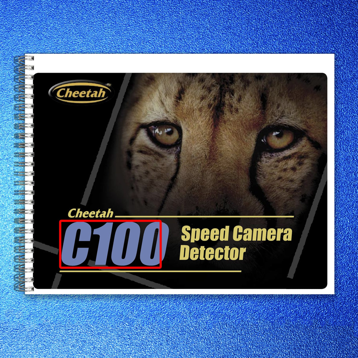 CHEETAH C100 Speed Camera Detector Owners Manual - WIRE BOUND - TOUGH COVERS