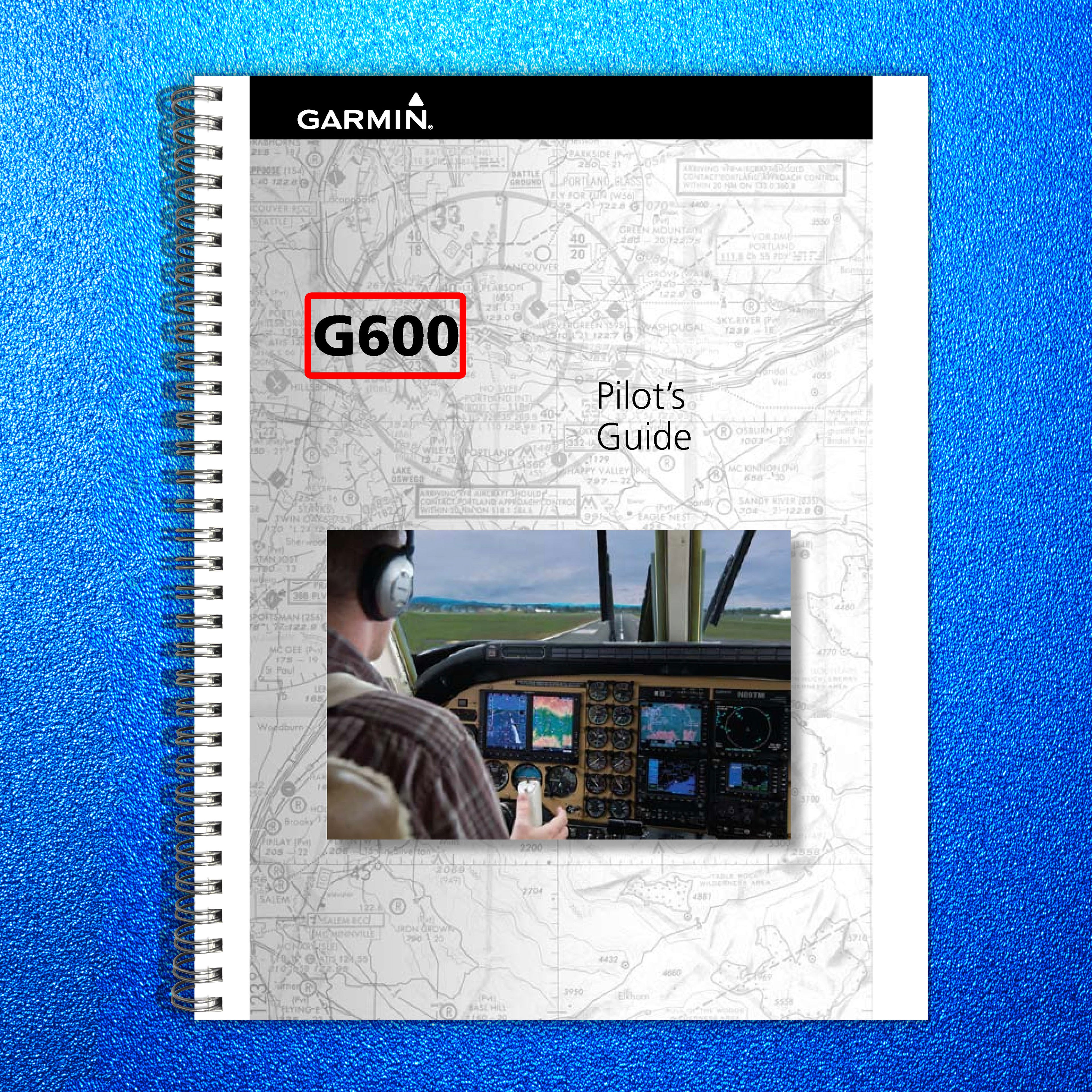 GARMIN G600 Pilots Guide 2011 - STEEL WIRE BOUND - PROTECTIVE COVERS