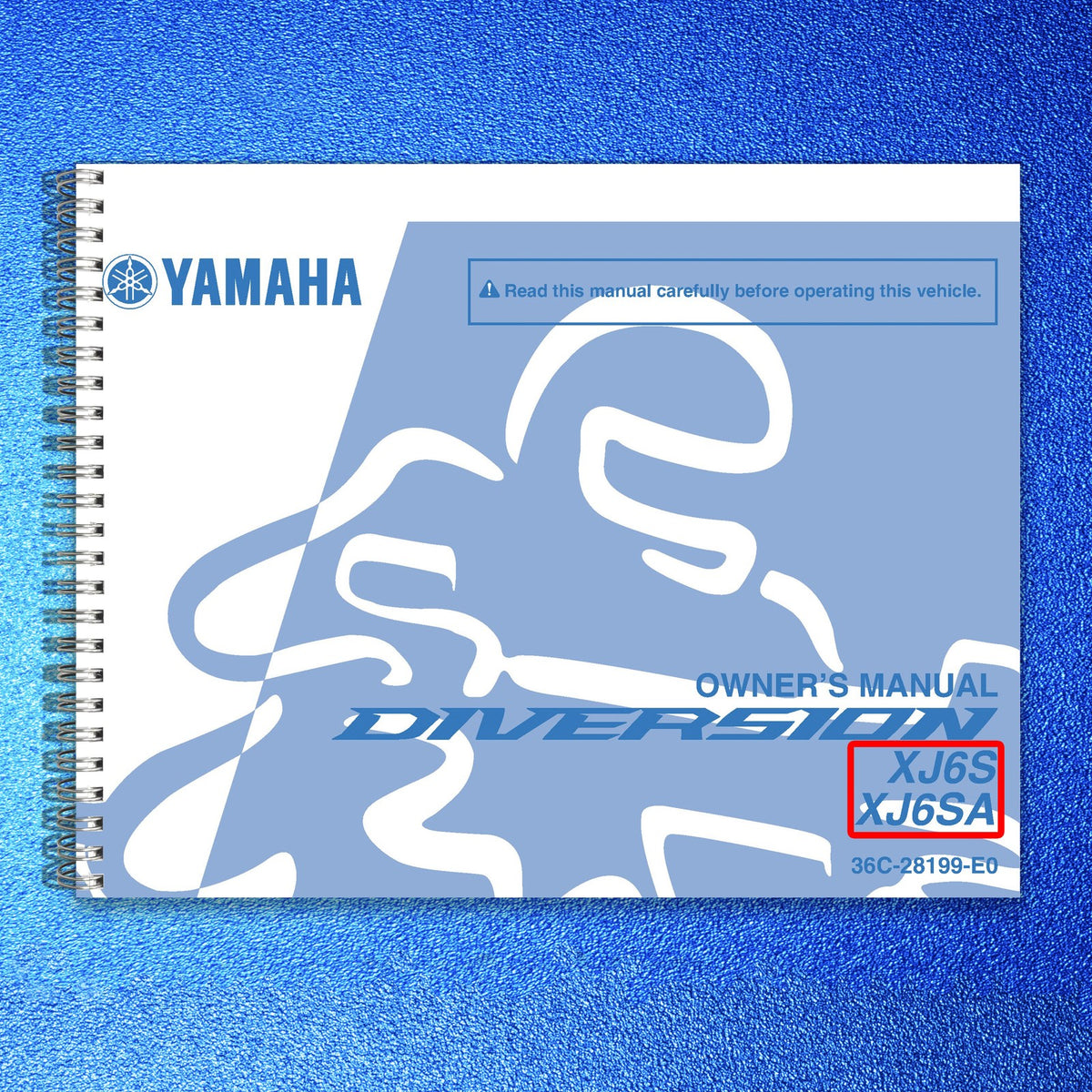 YAMAHA XJ6S XJ6SA Motorcycle Owners Manual 2009 - WIRE BOUND - TOUGH COVERS