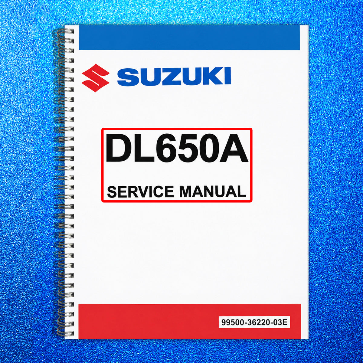 SUZUKI DL650 A Series 2011-2016 Service Manual BOUND, TOUGH COVERS, XL FOLDOUTS