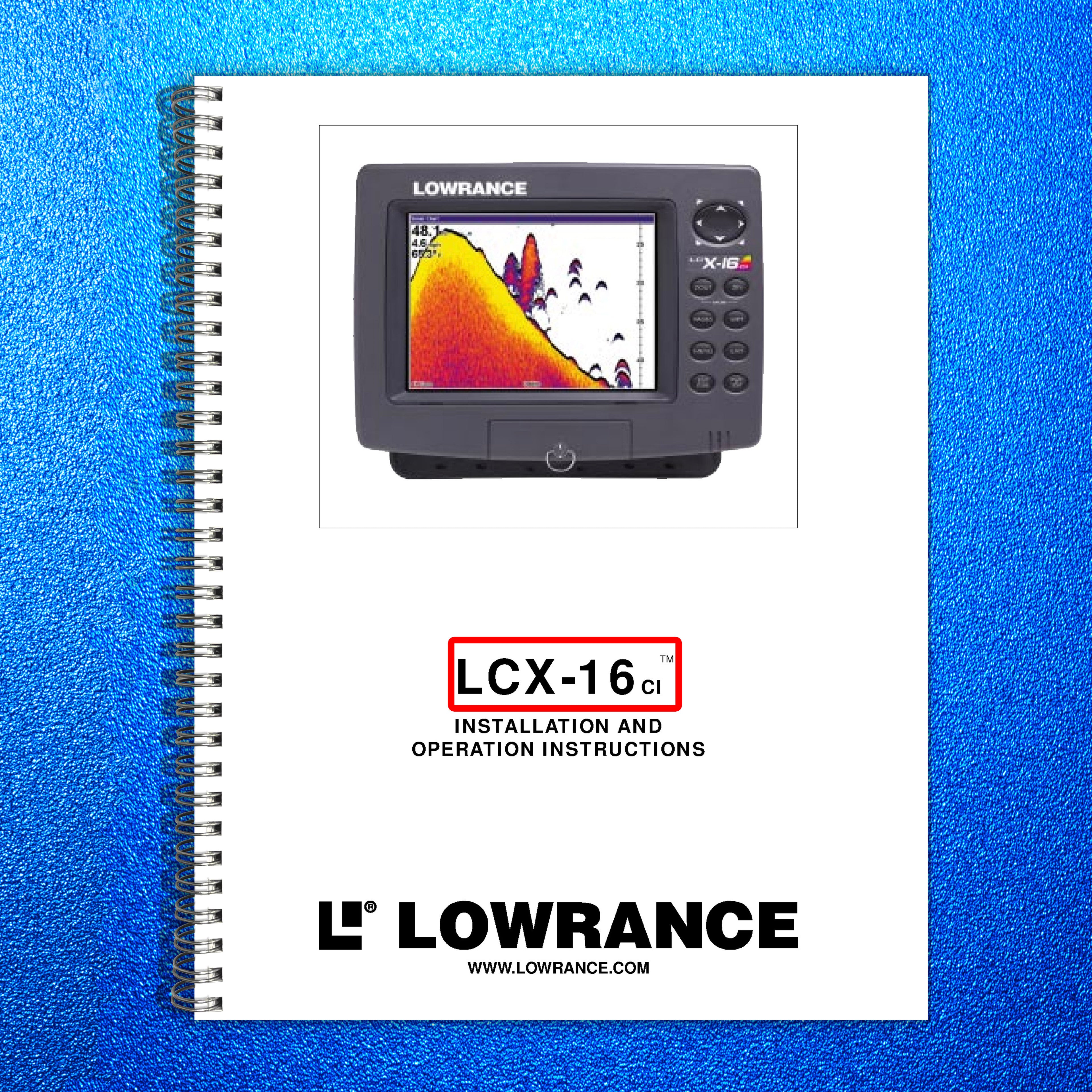 LOWRANCE LCX-16CI Installation And Operation Instructions Manual 2000 - BOUND