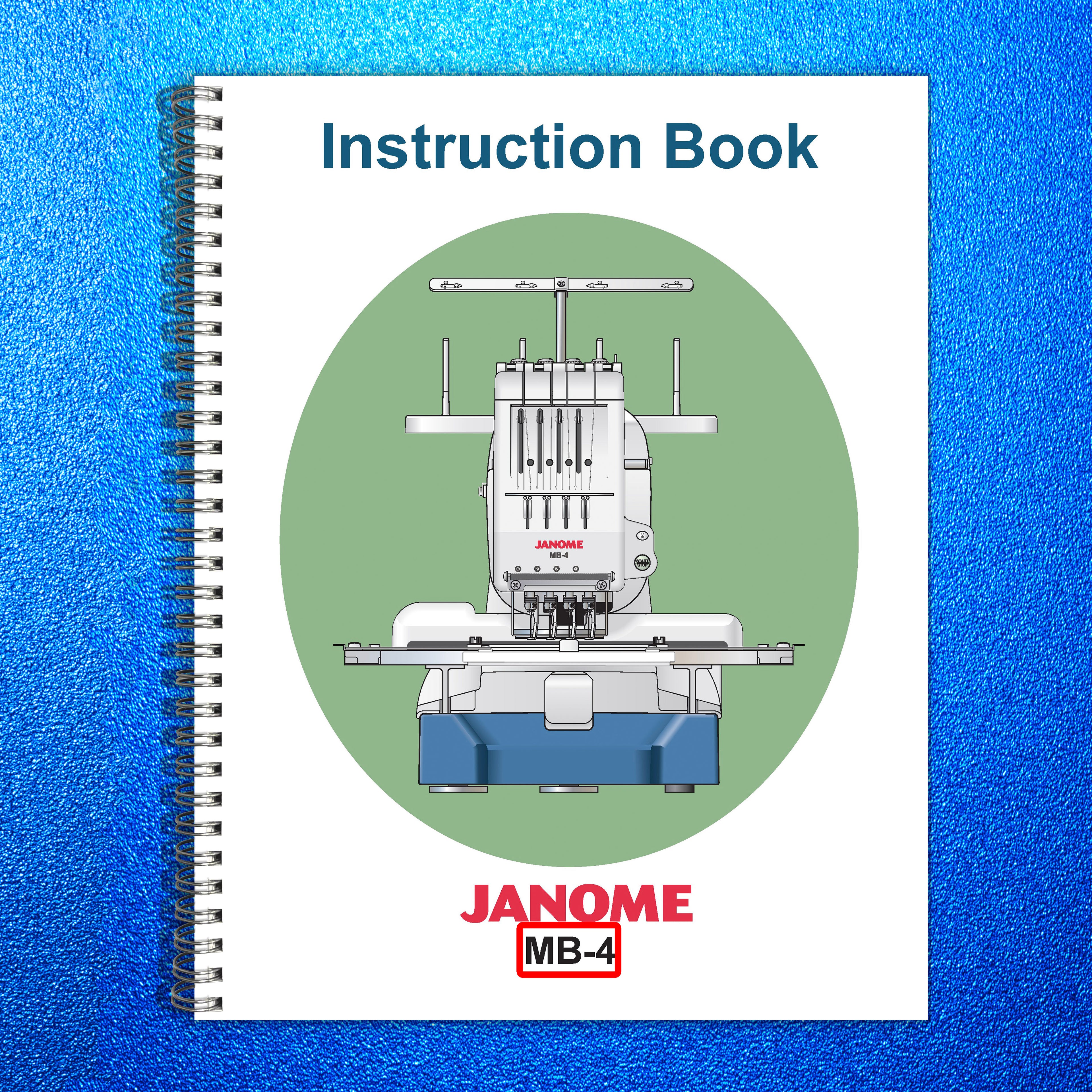 ALFA MB-4 Sewing Machine Instruction Book Manual - WIRE BOUND - TOUGH COVERS