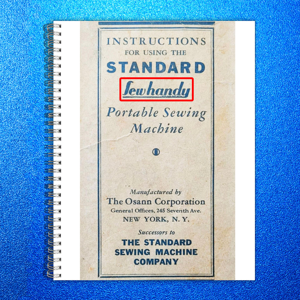 STANDARD SewHandy GE Model A Sewing Machine Instruction Manual, Wire Bound