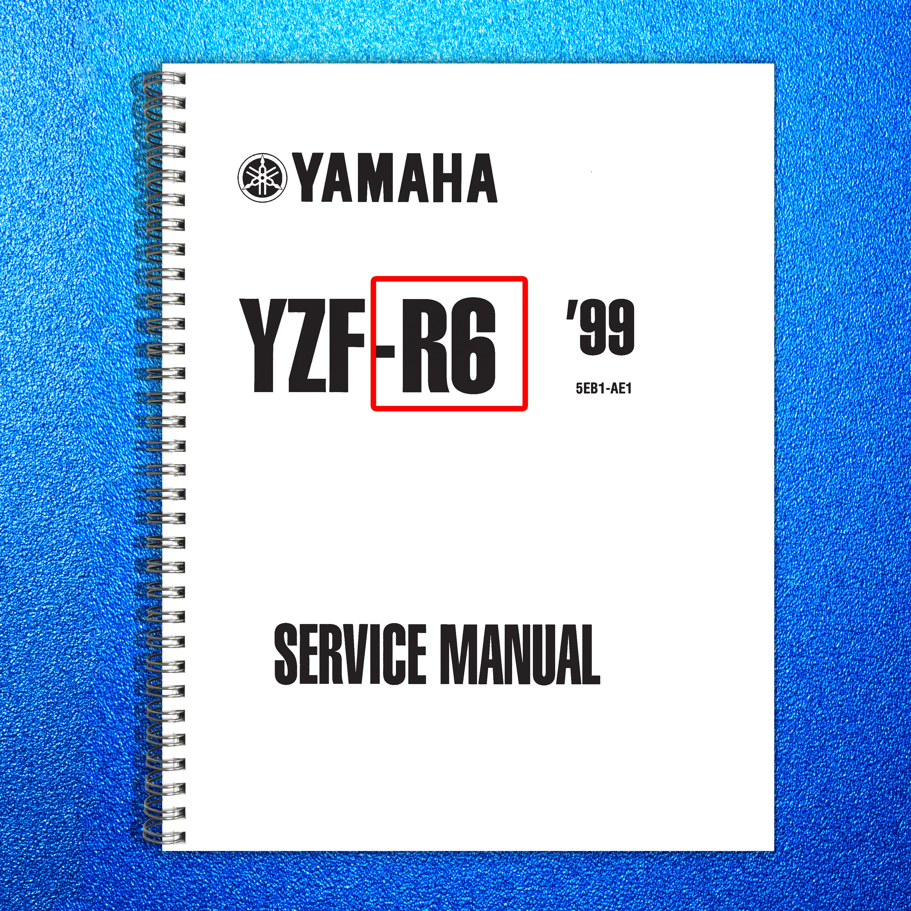 YAMAHA YZF-R6 Motorcycle Service Manual 1998 - BOUND - COVERS - XL FOLDOUT PAGES