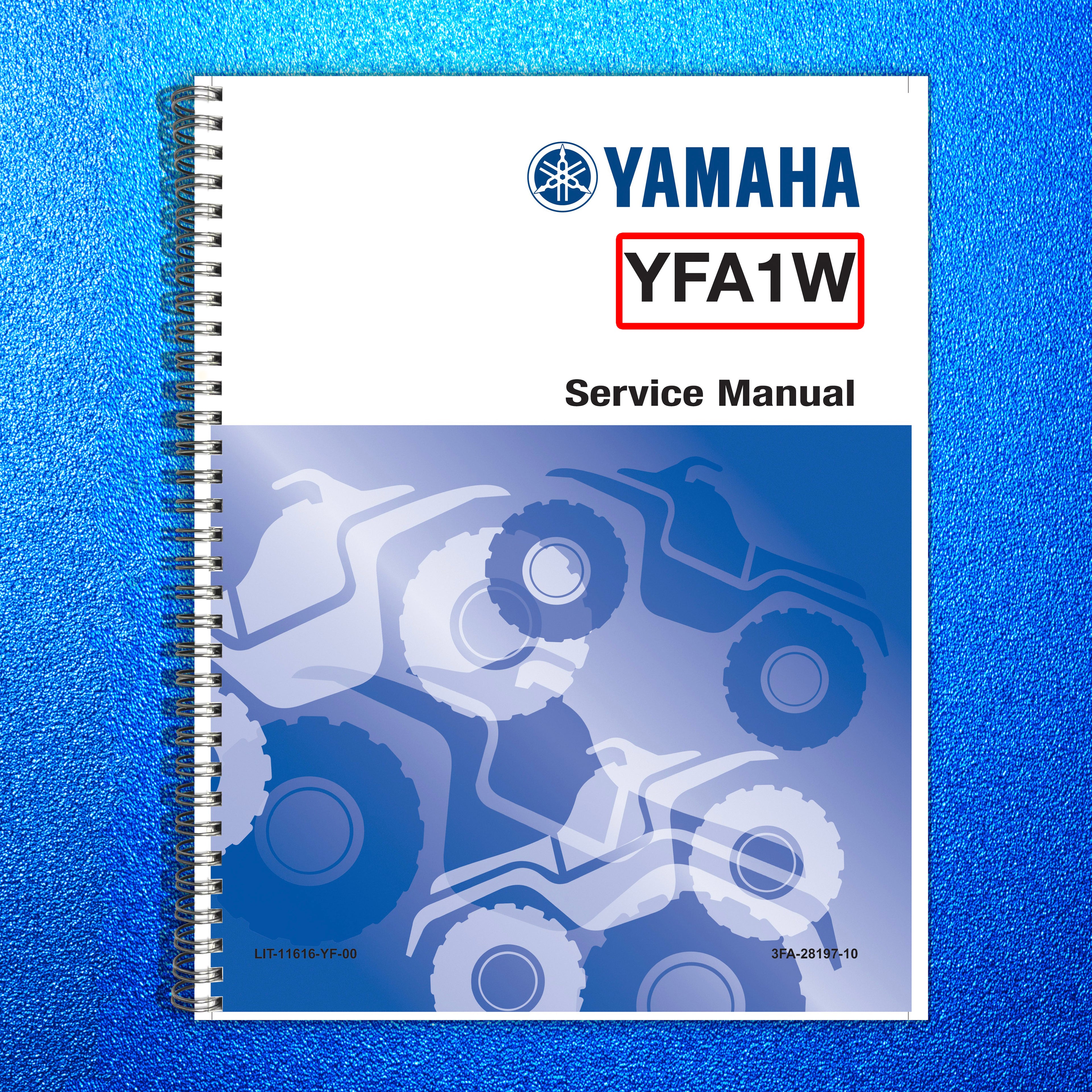 YAMAHA YFA1W YFA1M Supplementary Service Manual 1999 - BOUND - COVERS - FOLDOUTS
