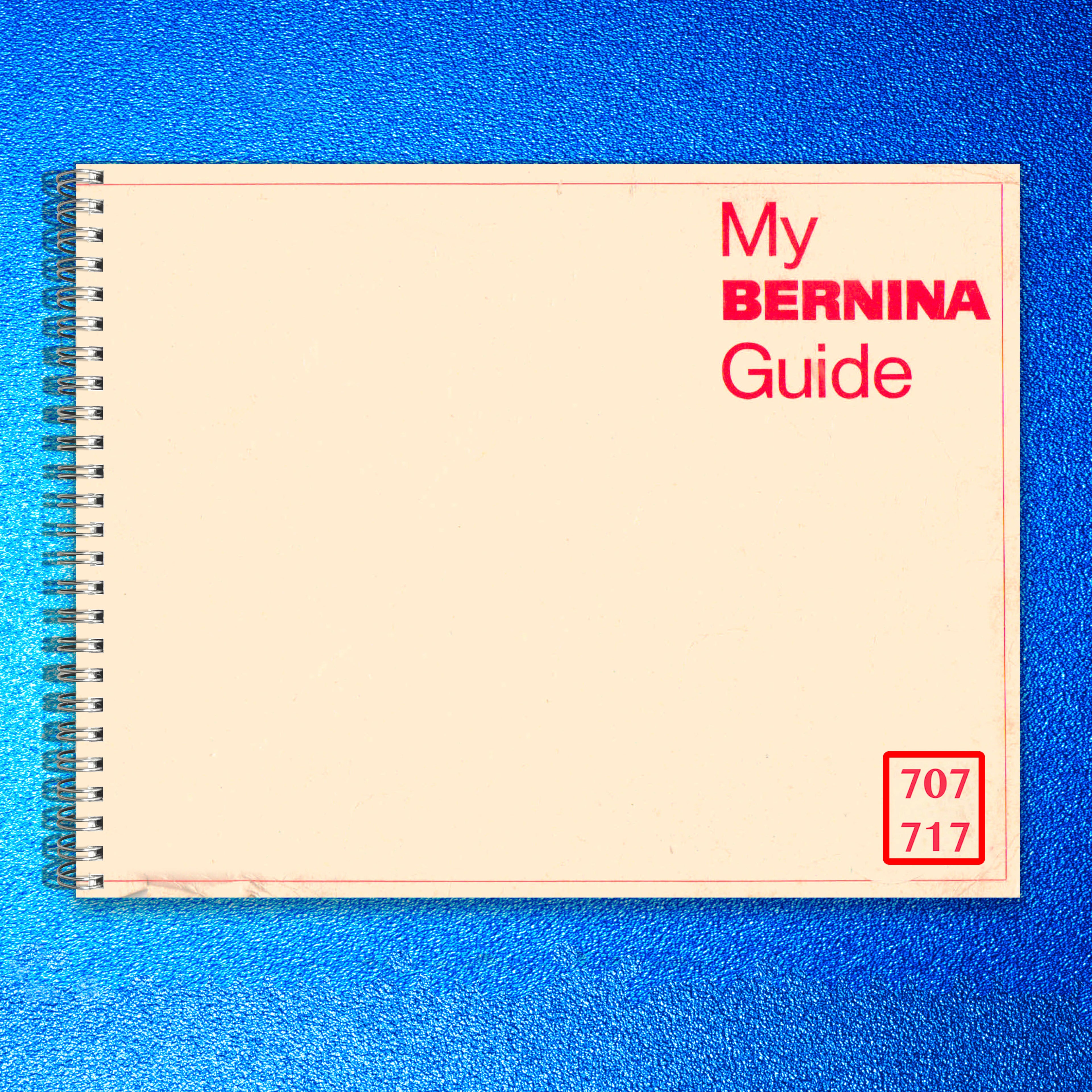 BERNINA 707 717 Sewing Machine User Manual Operation Guide