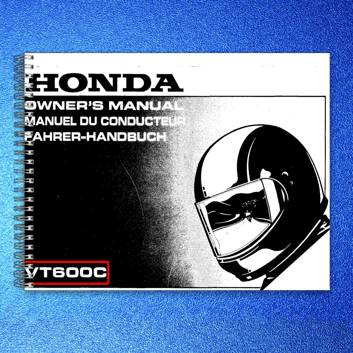 HONDA VT600C Owners Manual 1993 - BOUND - COVERS - XL FOLDOUT PAGES