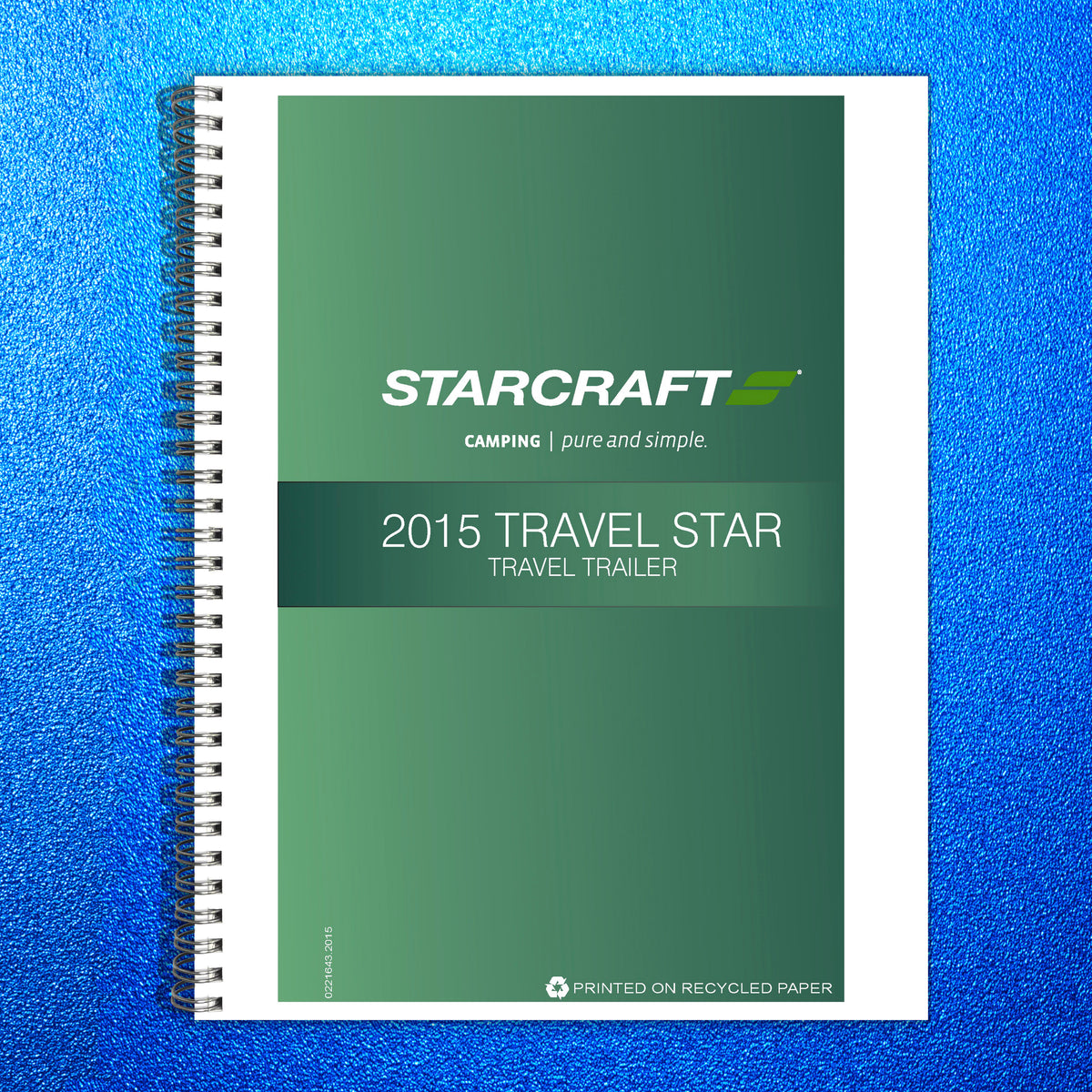 STARCRAFT Travel Star Travel Trailer Owners Manual 2015 - WIRE BOUND - COVERS