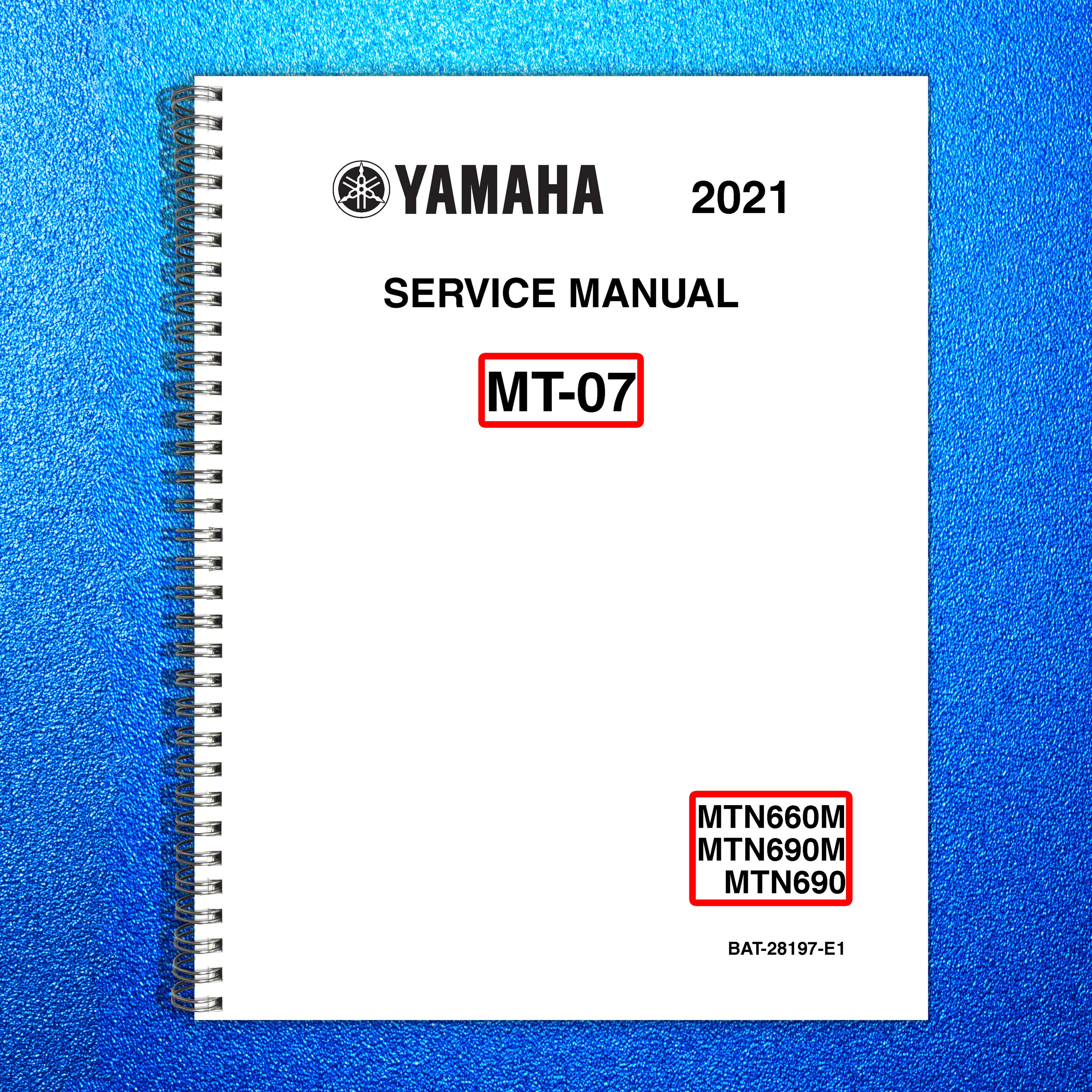 YAMAHA MT-07 MTN660M MTN690M MTN690 Motorcycle Service Manual 2021, FOLDOUTS