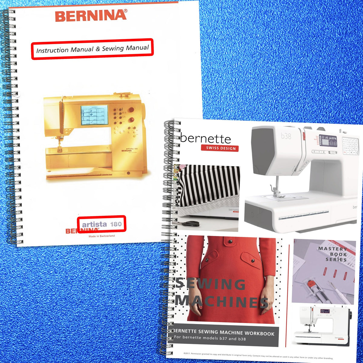 BERNINA Artista 180 Bernette B37 B38 Operators Manual BUNDLE - WIRE BOUND