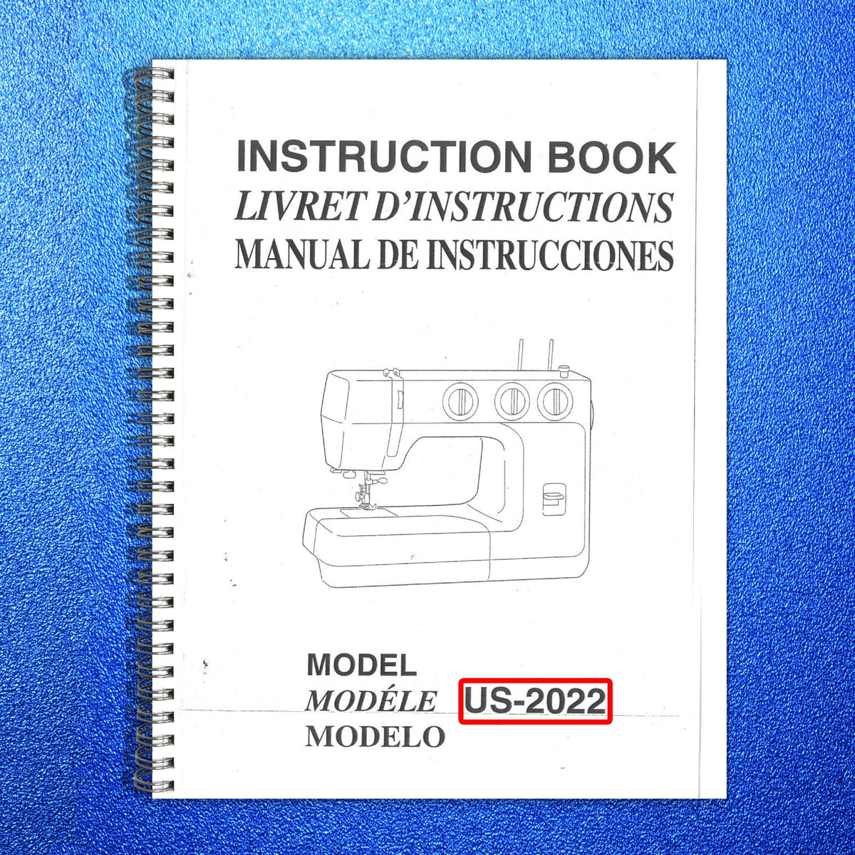 ALFA US-2022 Sewing Machine Instruction Book Manual - WIRE BOUND - TOUGH COVERS