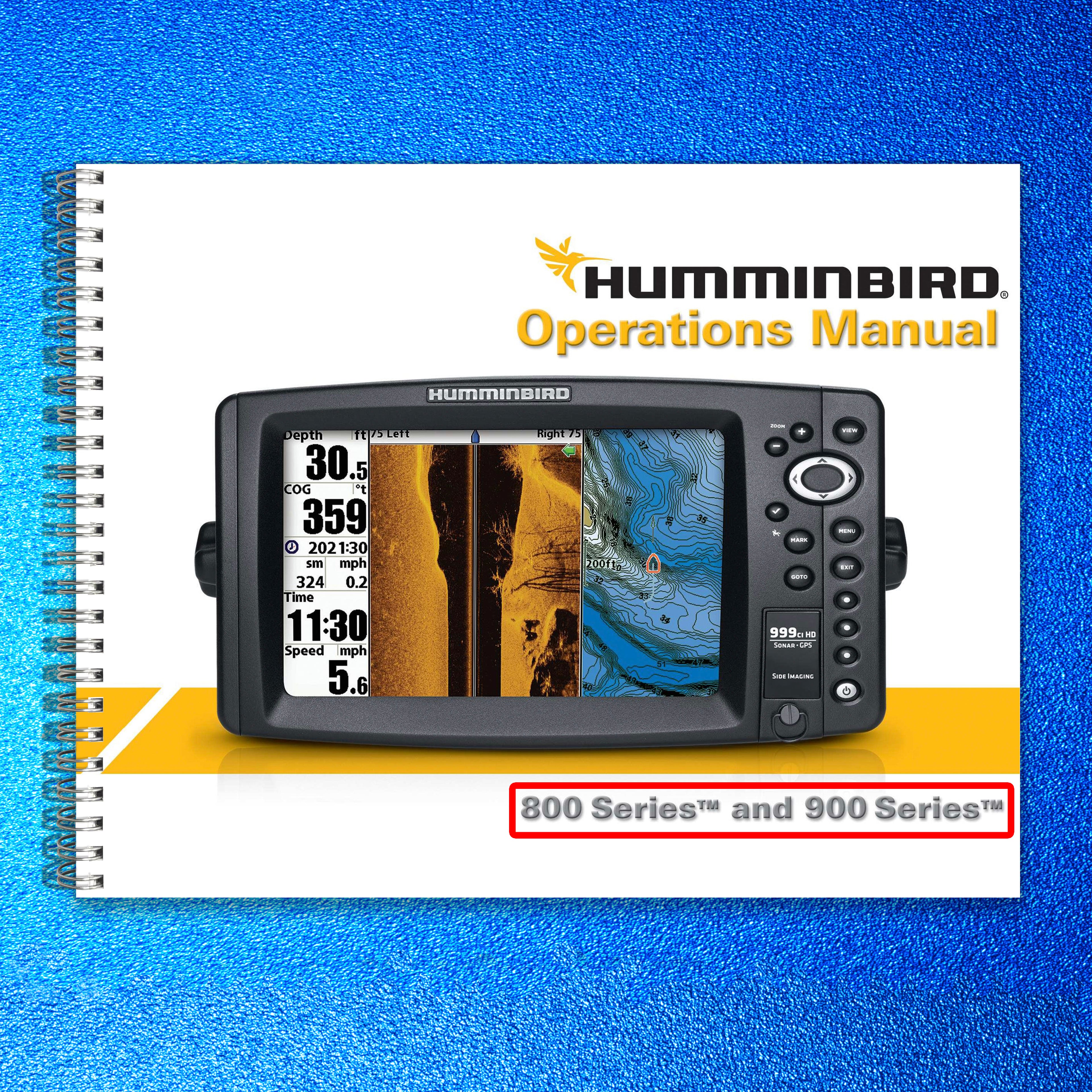 Humminbird 959ci HD 999ci HD 800 Series 900 Series Owners Manual Instructions