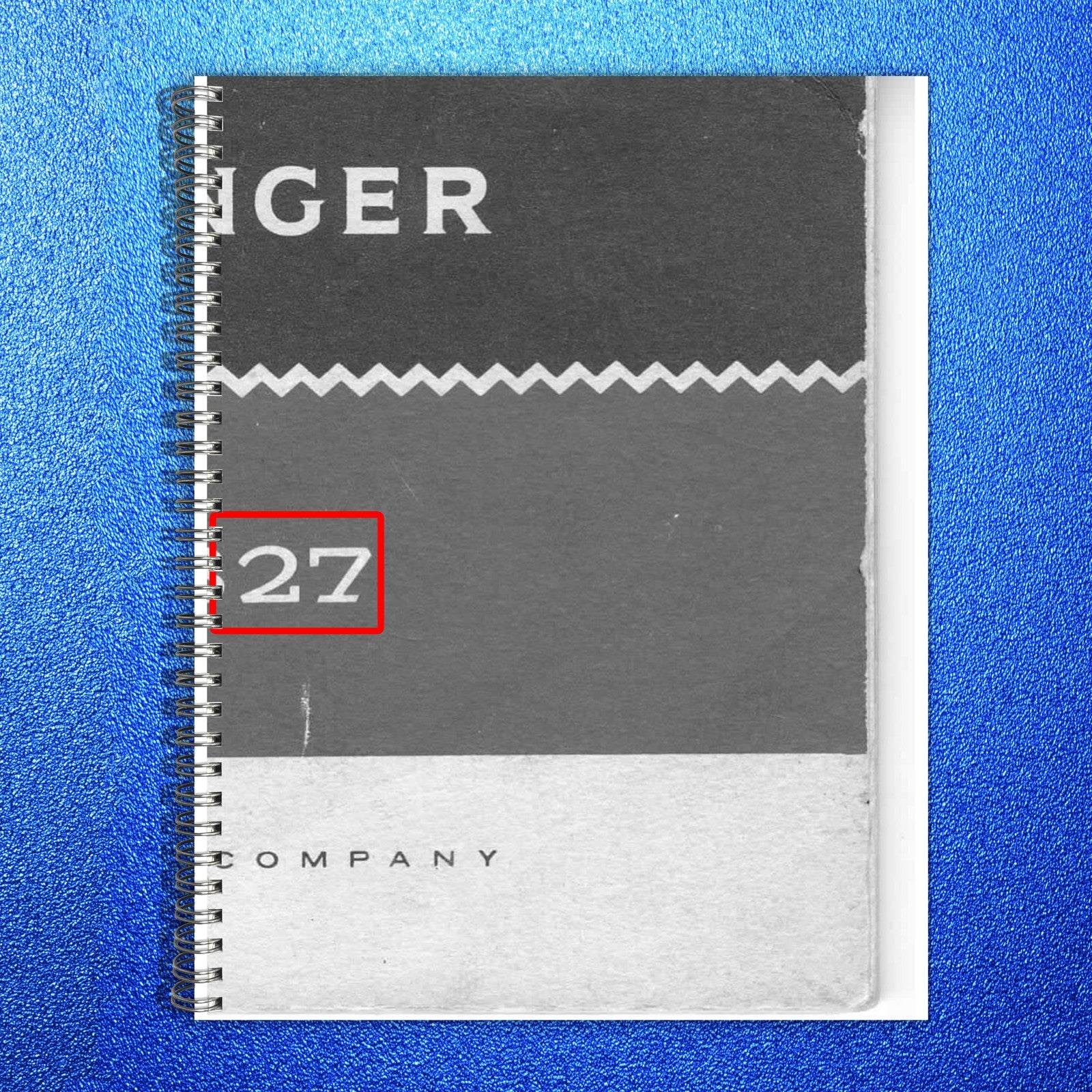 SINGER 327 Sewing Machine Instruction Manual - STEEL WIRE BOUND - TOUGH COVERS