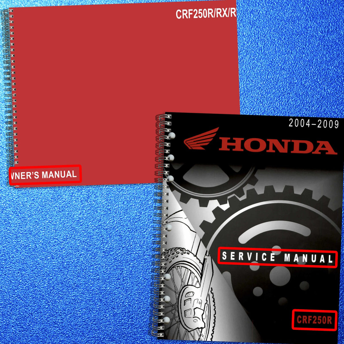 HONDA CRF250R CRF250RX CRF250RWE Service & Operators Manual BUNDLE - WIRE BOUND