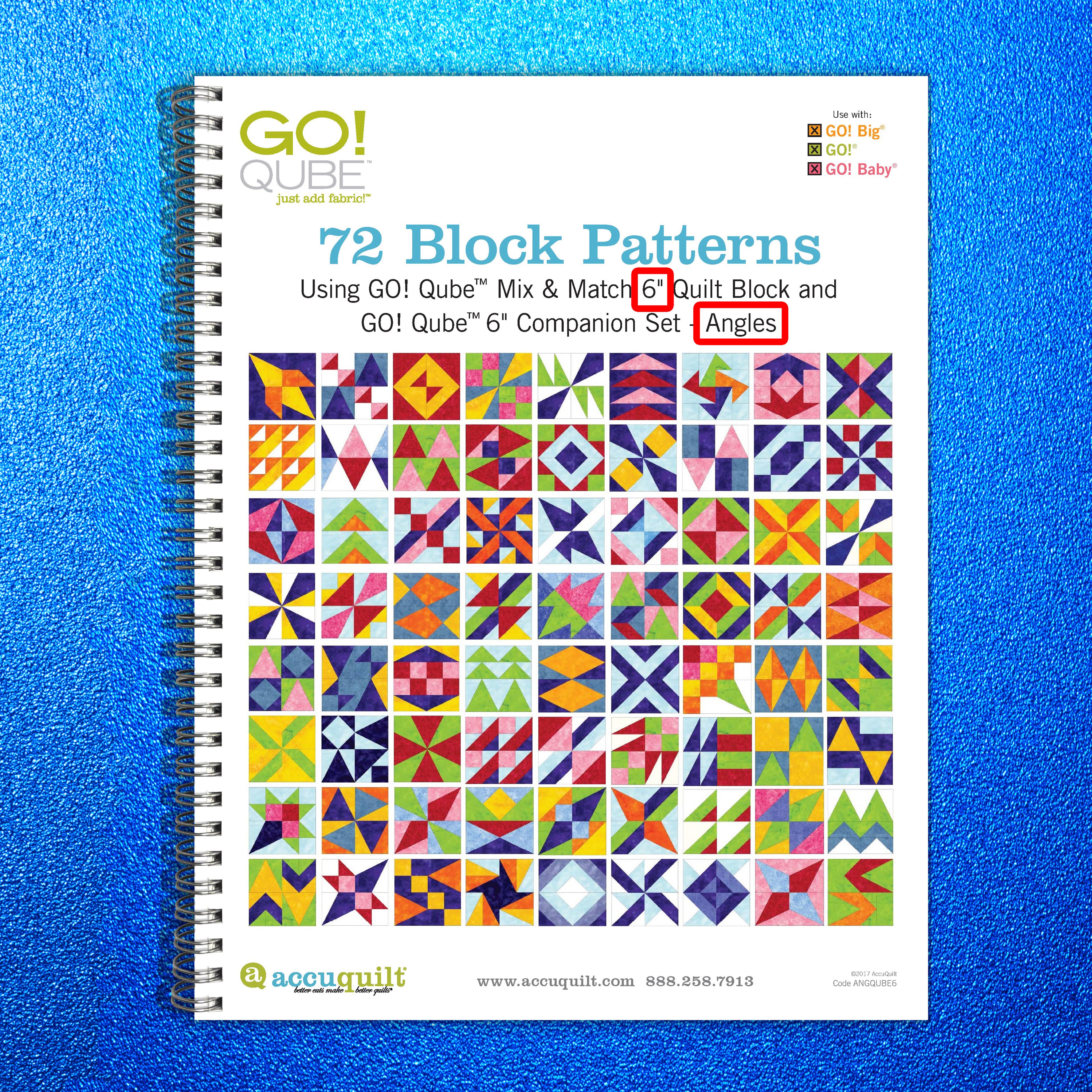 ACCUQUILT Go Qube 6" Angles - STEEL WIRE BOUND - PROTECTIVE COVERS