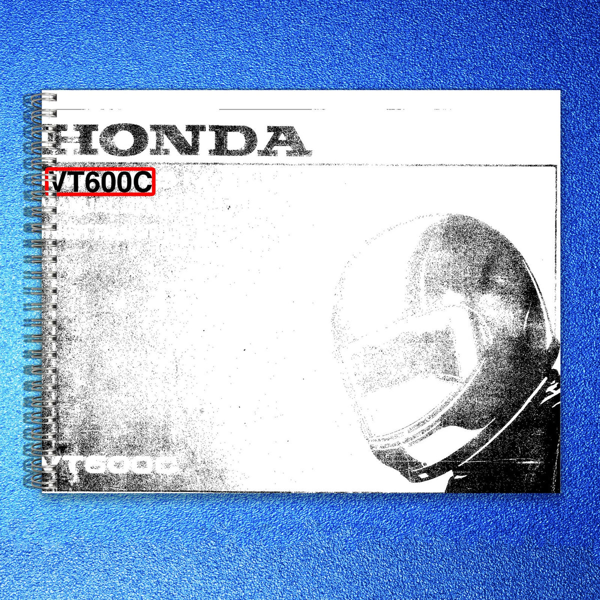 HONDA VT600C Owners Manual 1992 - STEEL WIRE BOUND - PROTECTIVE COVERS