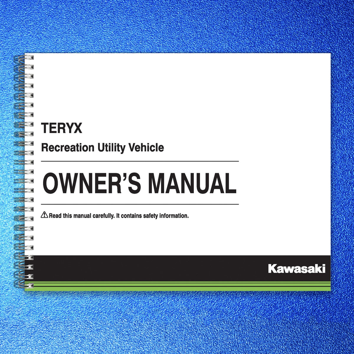 KAWASAKI Teryx Camo Owners Manual 2015 - STEEL WIRE BOUND - PROTECTIVE COVERS