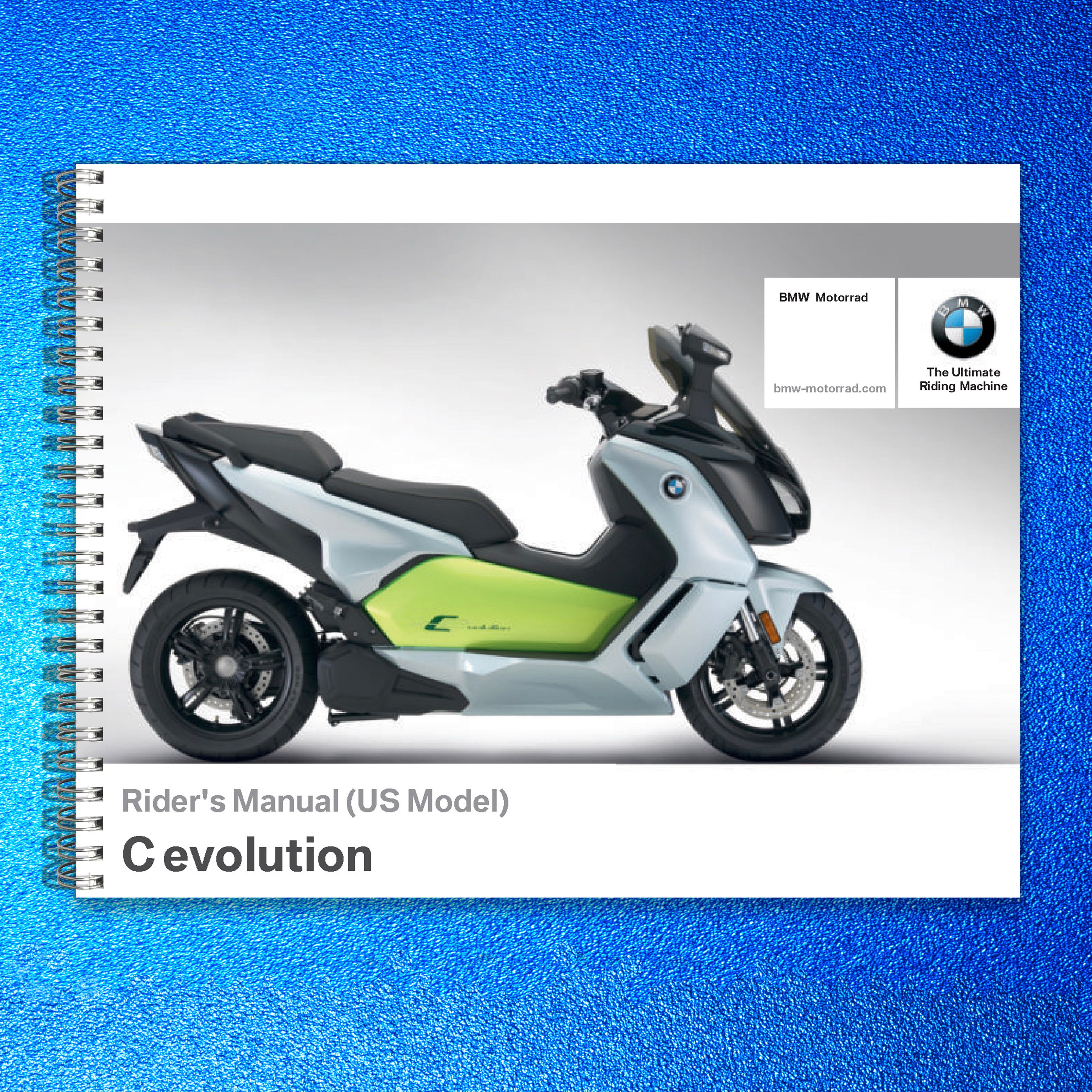 BMW C Evolution Electric Scooter Riders Manual 2017 2 - WIRE BOUND - COVERS