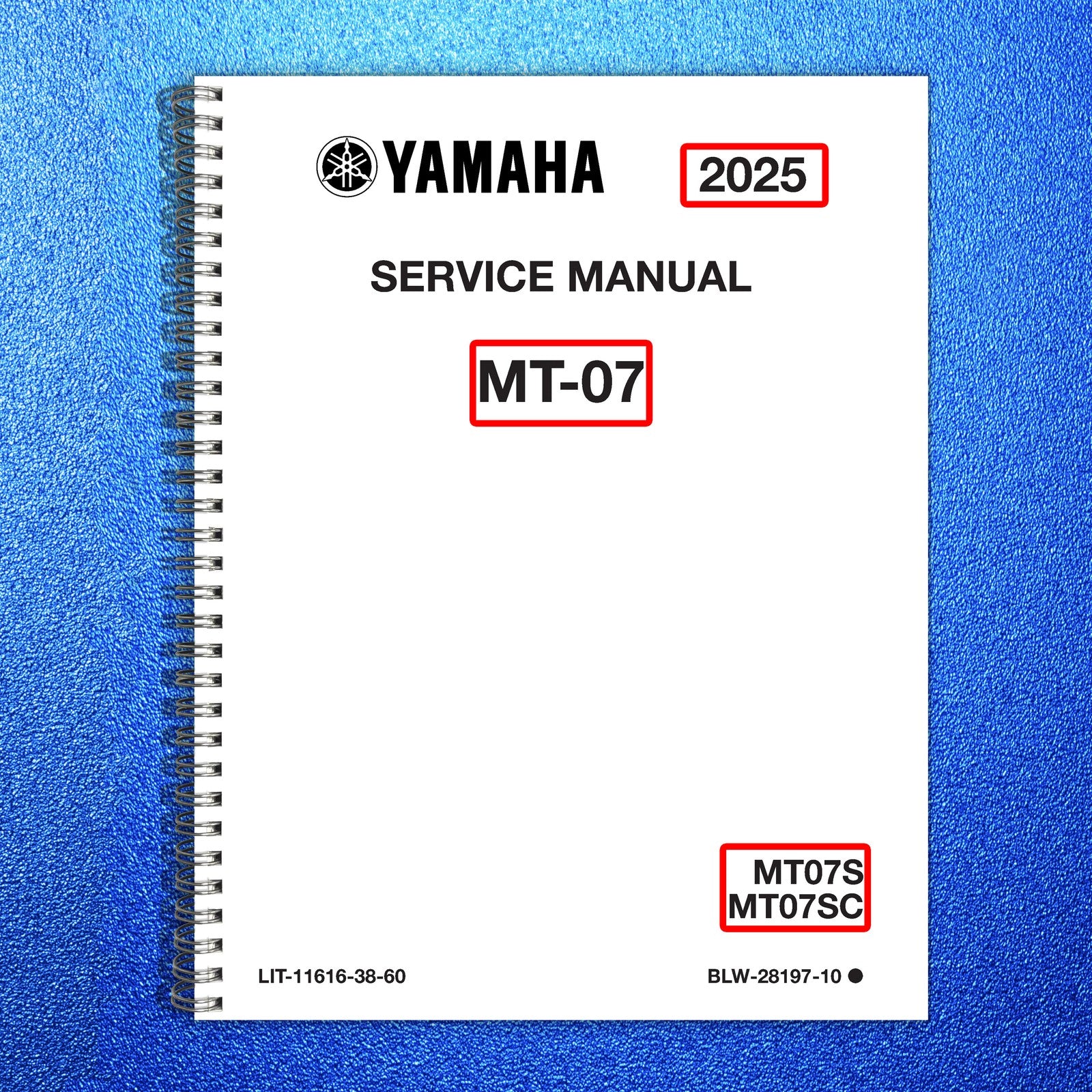 YAMAHA MT-07 MT07S MT07SC Motorcycle Service Manual 2025, FOLDOUTS