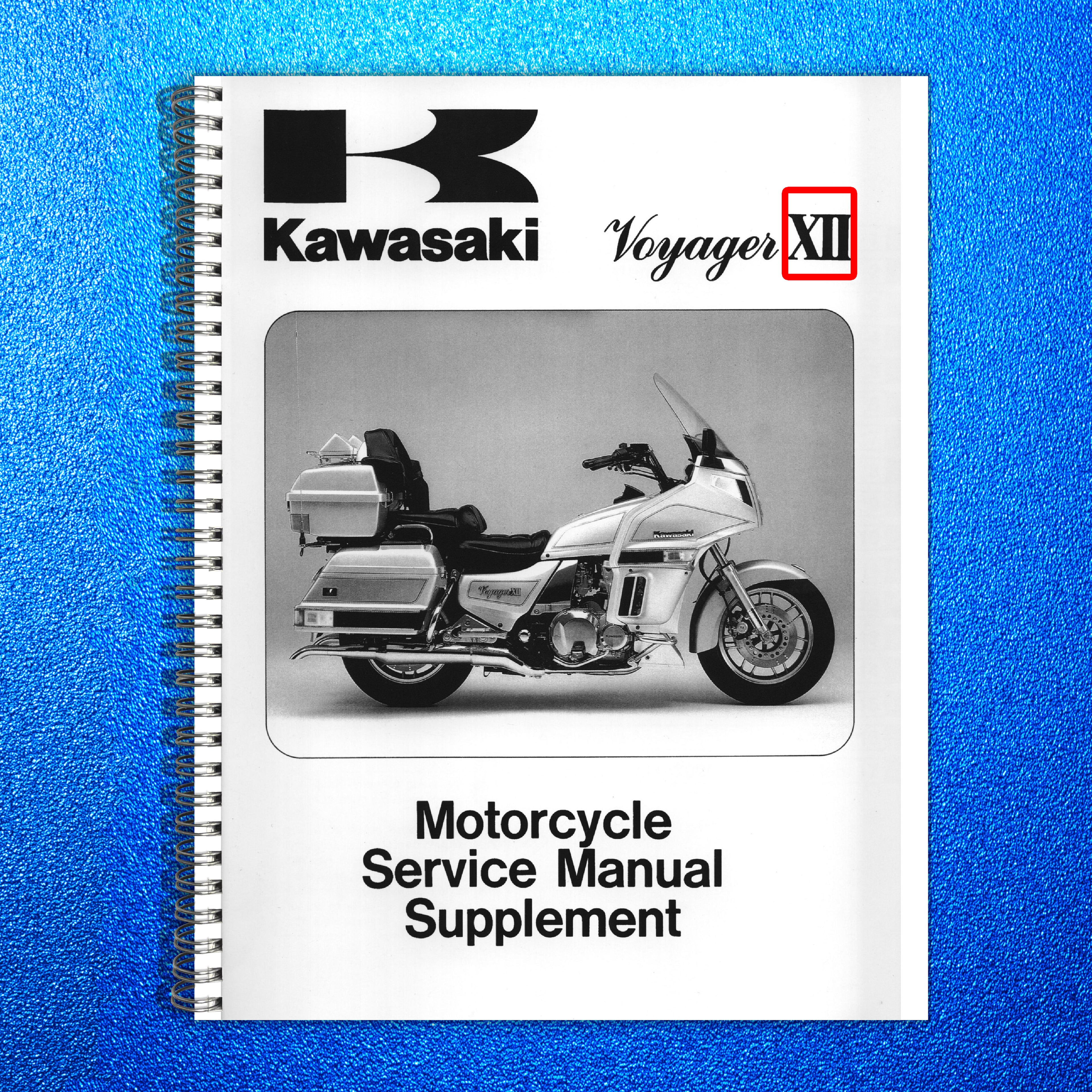 KAWASAKI Voyager XII Motorcycle Service Manual Supplement - WIRE BOUND - COVERS