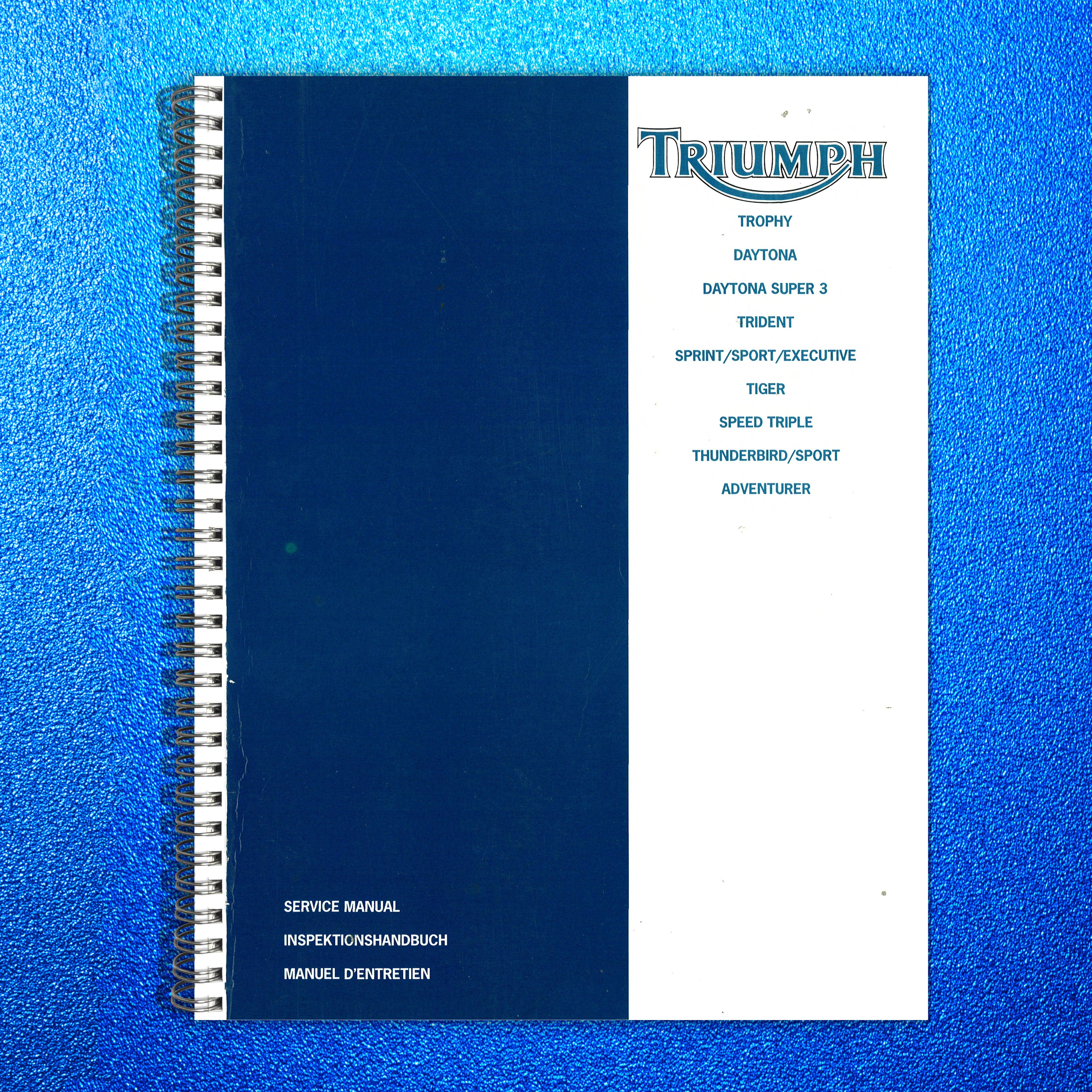 TRIUMPH Trophy Daytona Trident Sprint Tiger Speed Triple Thunderbird Manual