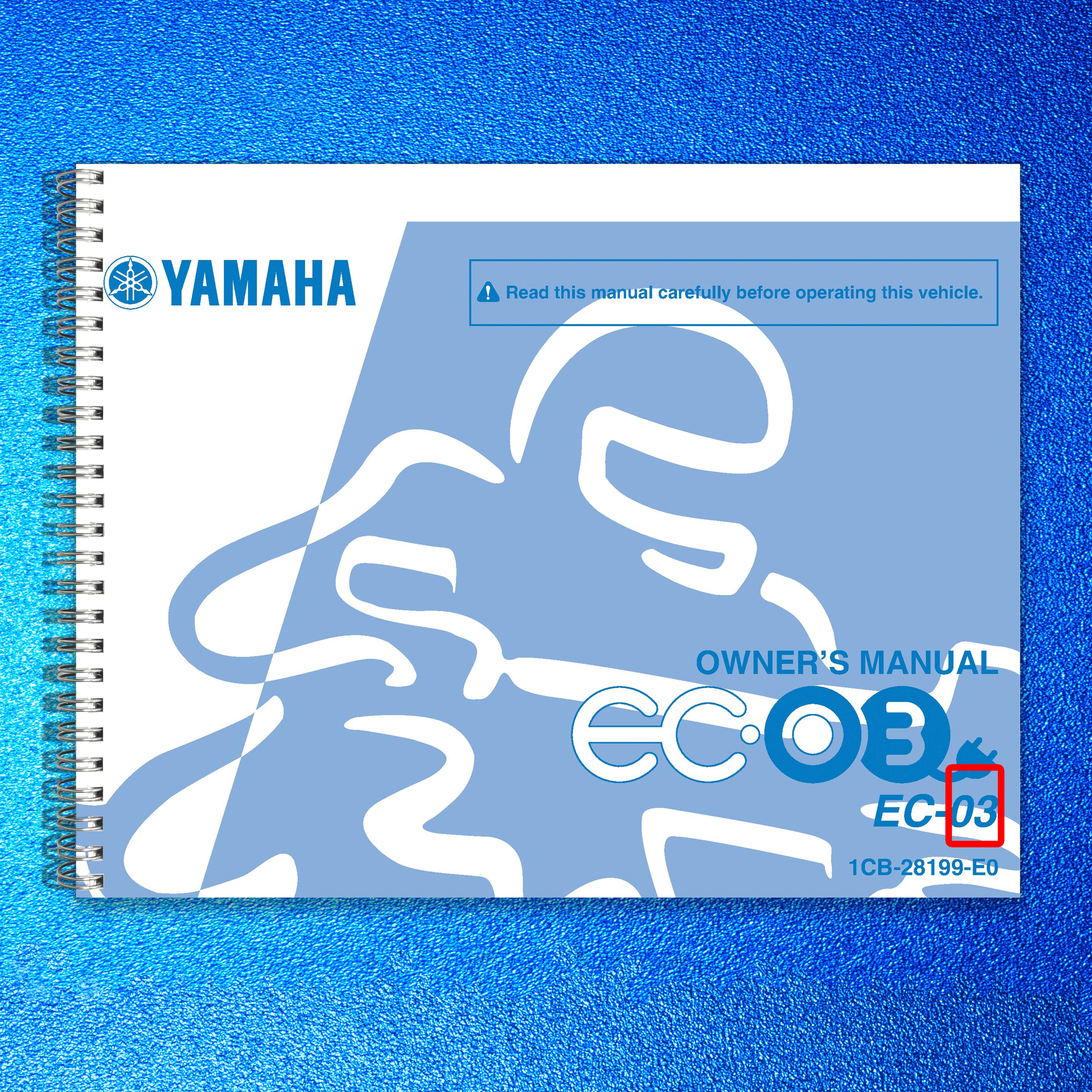 YAMAHA EC-03 Owners Manual 2010 - STEEL WIRE BOUND - PROTECTIVE COVERS