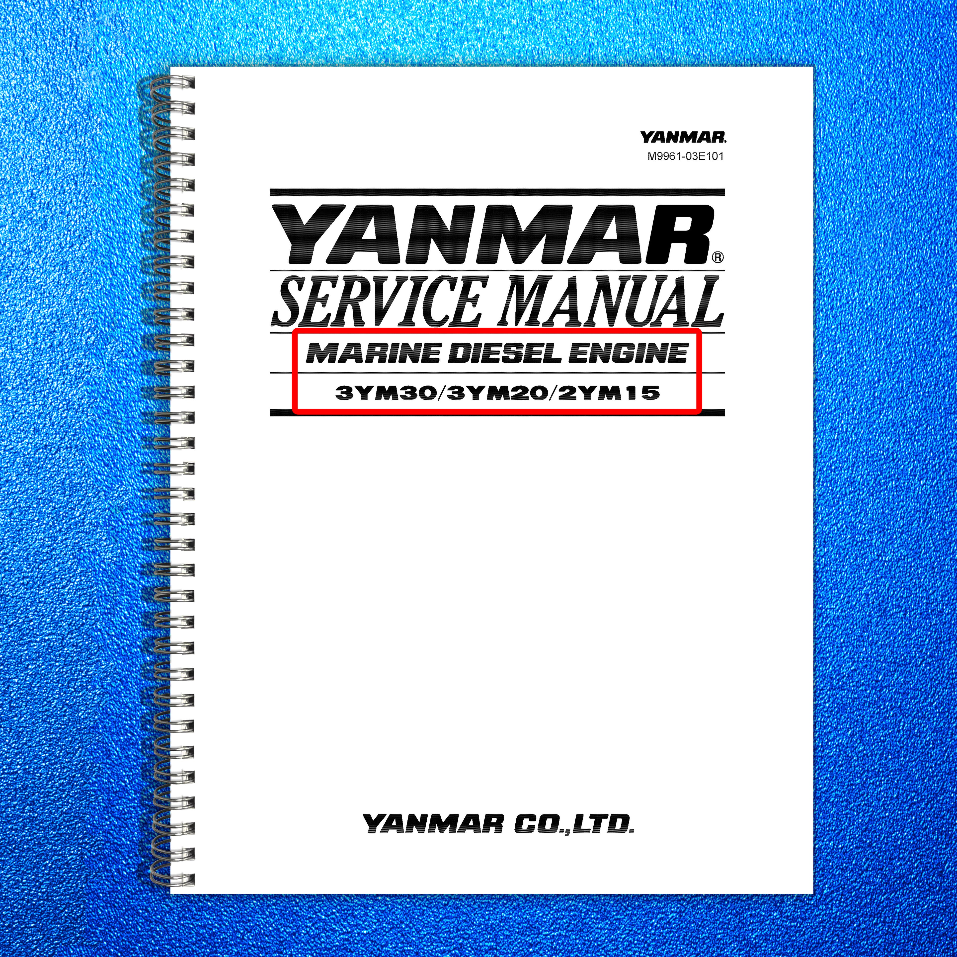 YANMAR 3YM30 3YM20 2YM15 Marine Diesel Engine Service Manual, FOLDOUTS