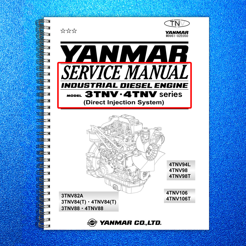 YANMAR 3TNV 4TNV SERIES DIR INJ DIESEL ENGINE SERVICE MANUAL, FOLDOUTS