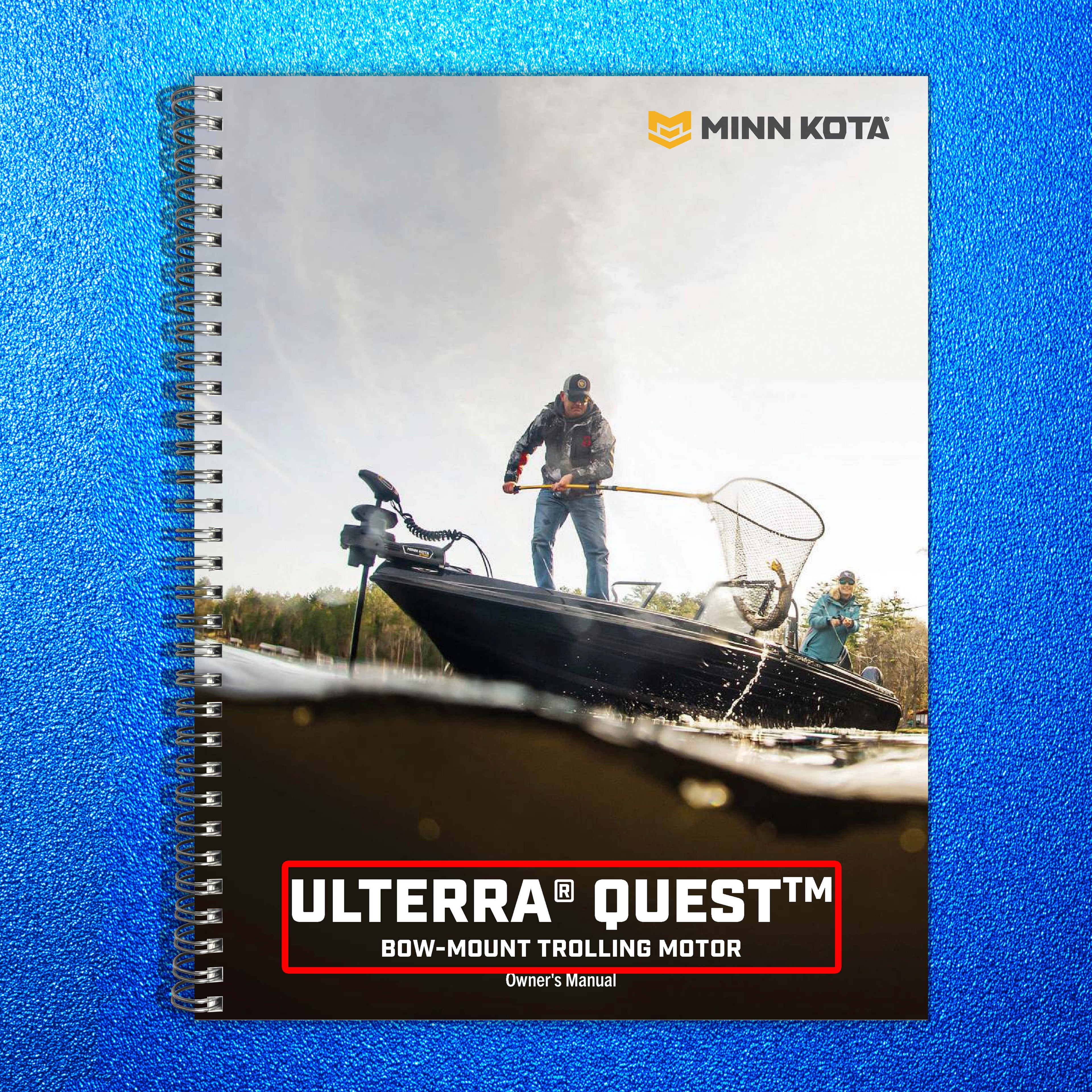 MINN KOTA Ulterra QUEST Bow-Mount Trolling Motor Owners Manual - WIRE BOUND