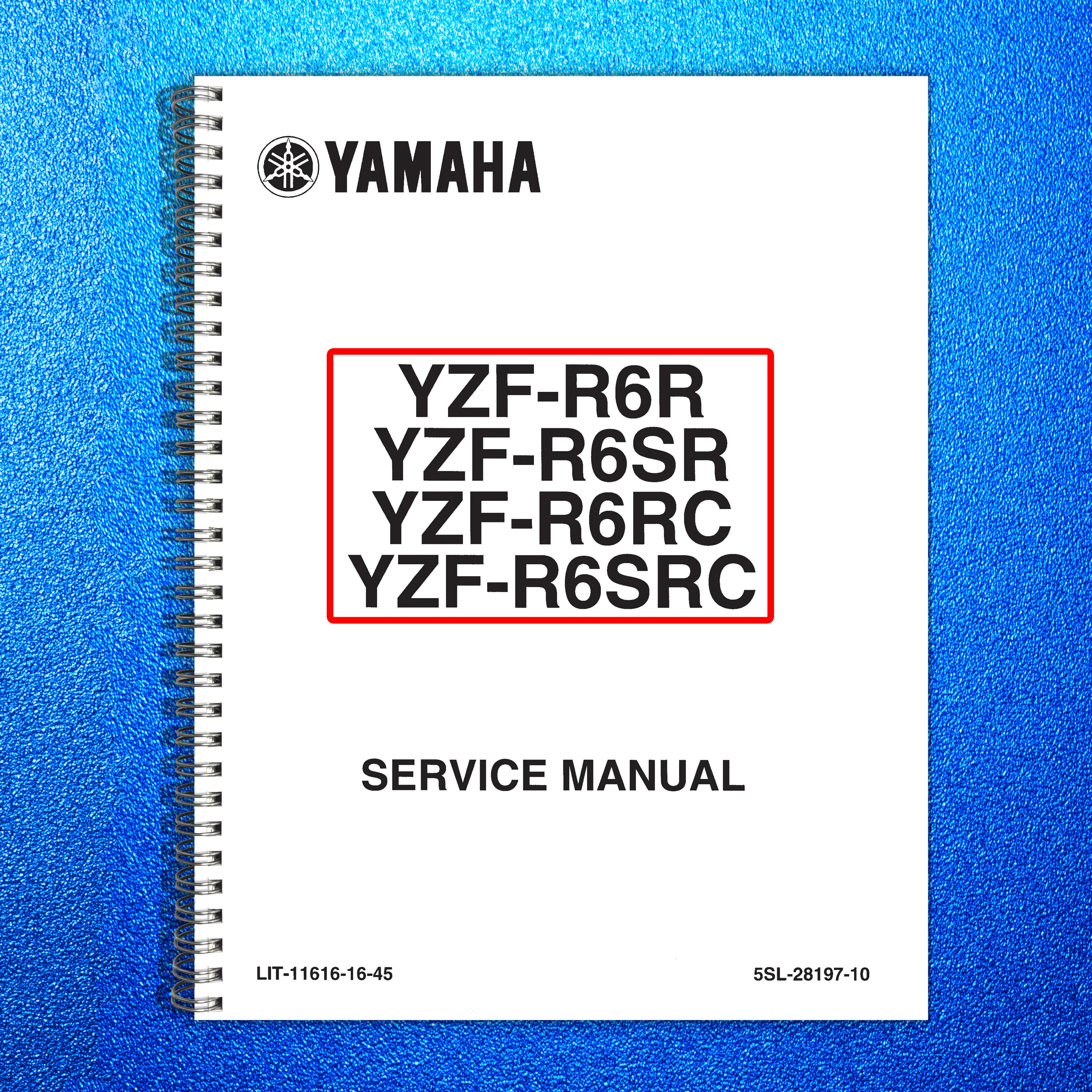 YAMAHA YZF-R6 2003 Motorcycle Service Manual - BOUND - COVERS - XL FOLDOUT PAGES