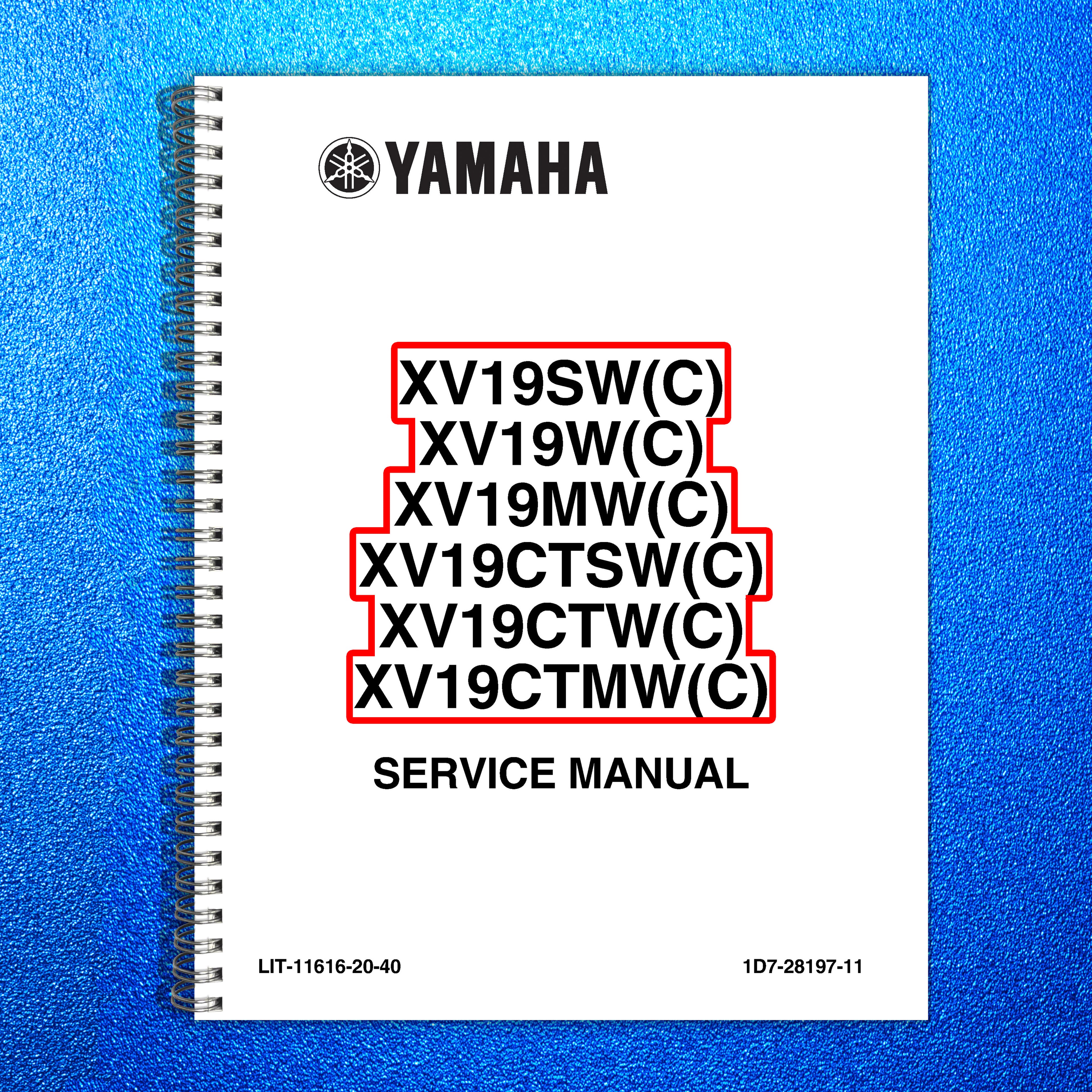YAMAHA XV19 Road Liner Stratoliner Service Manual 2006, BOUND, COVERS, FOLDOUTS
