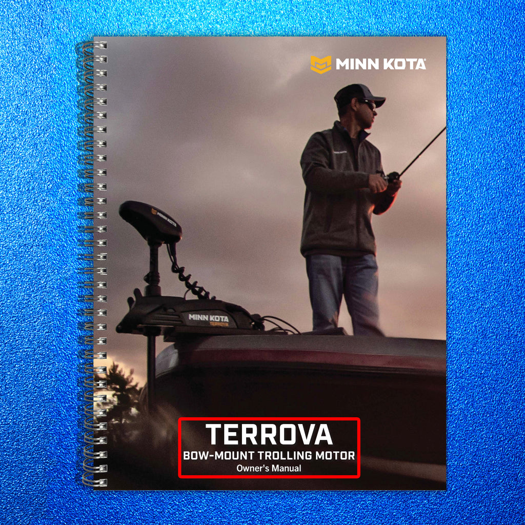 MINN KOTA TERROVA Trolling Motor Owners Manual - WIRE BOUND - PROTECTIVE COVERS